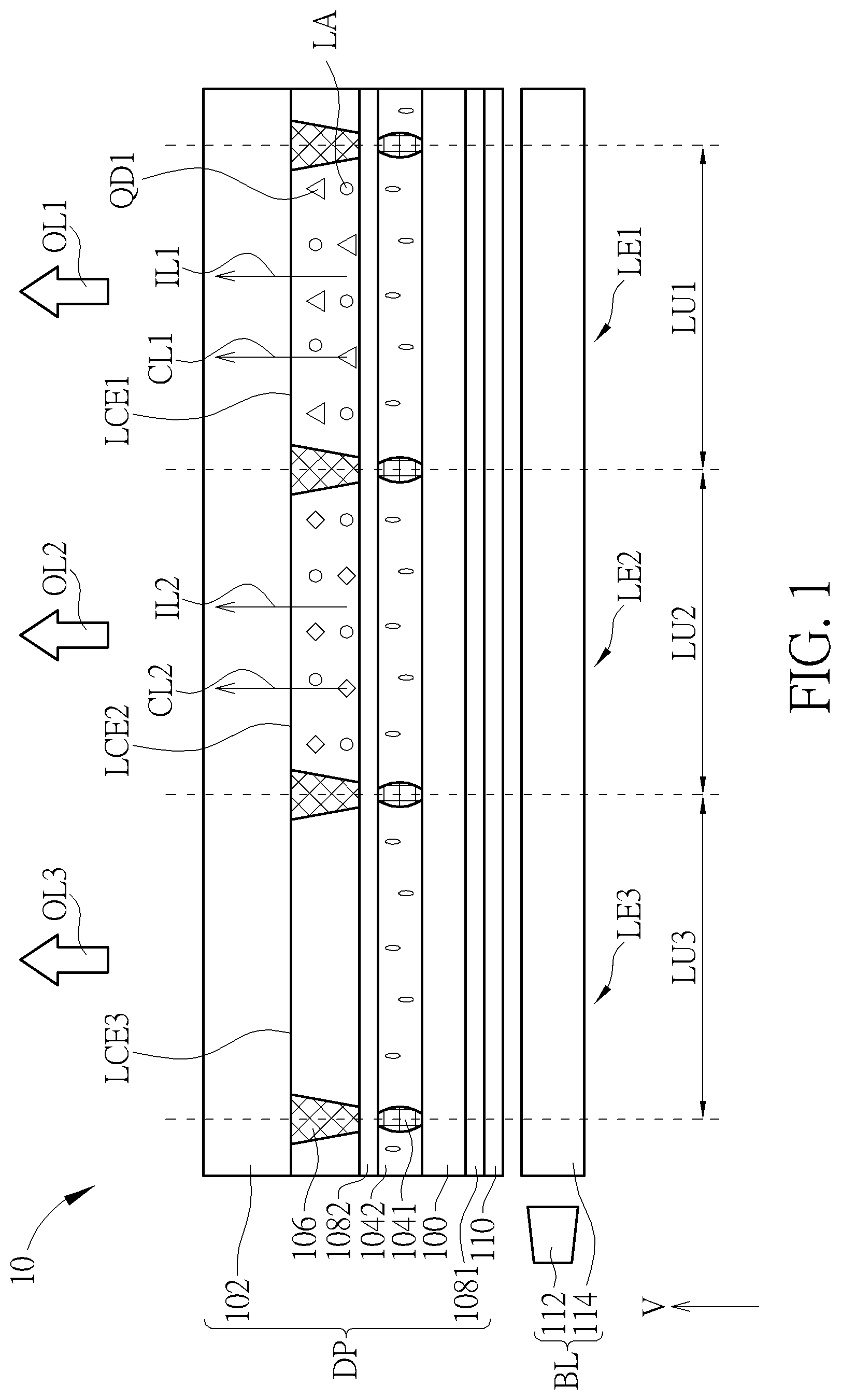 Patent US12105380 — Lighting device — Figure 1