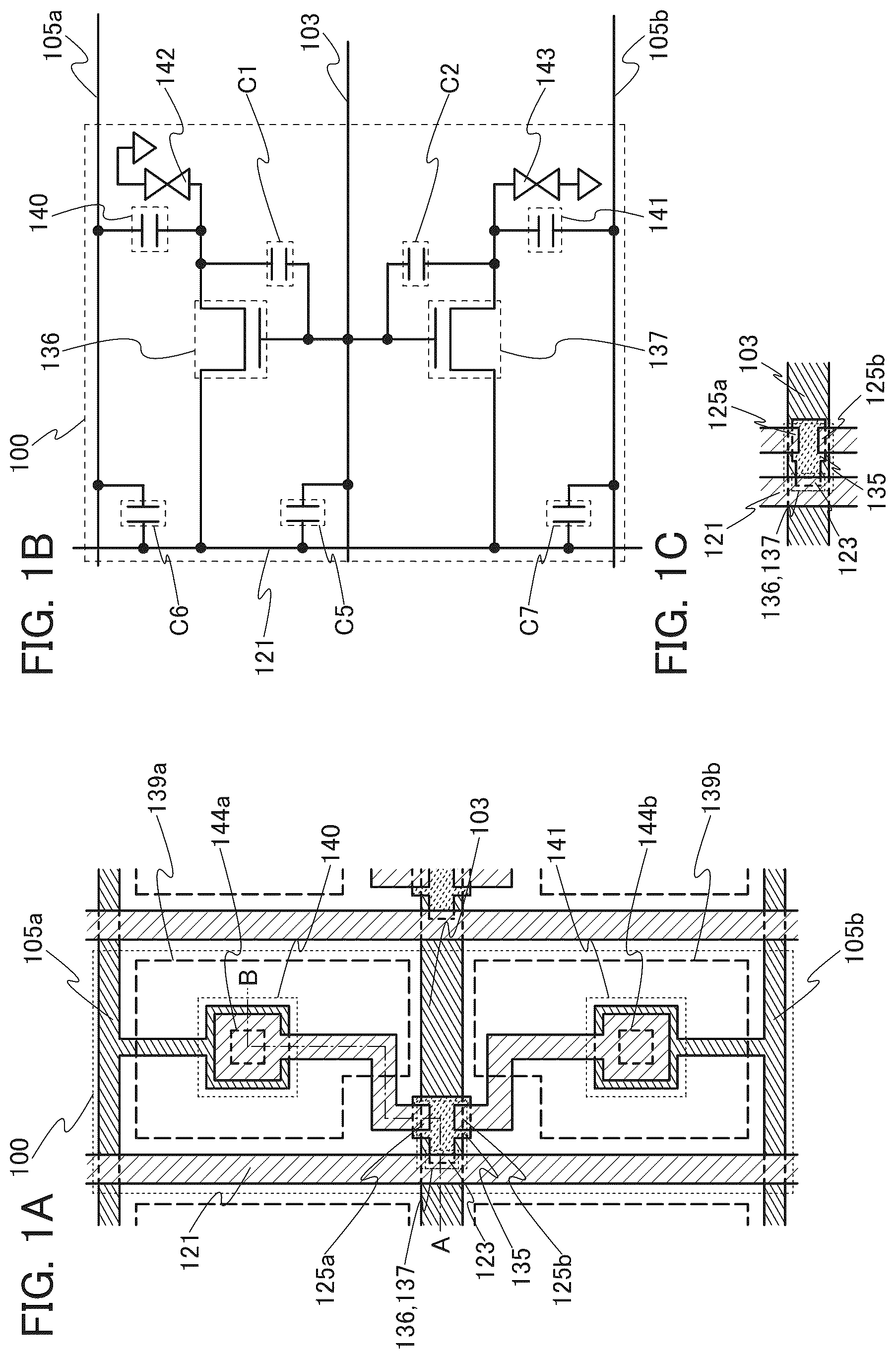Patent US12105384 — Display device — Figure 1