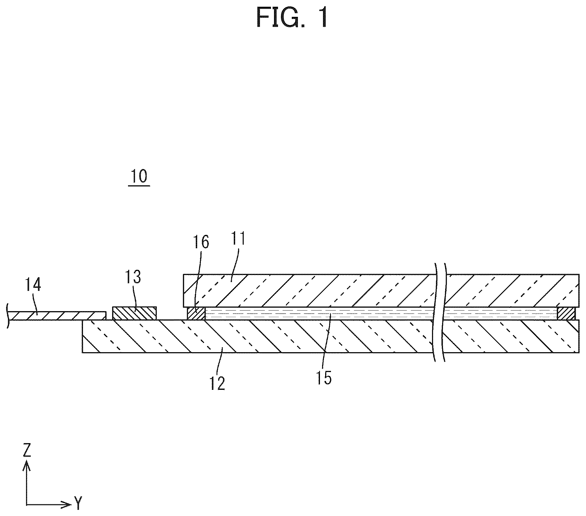 Patent US12105387 — Display device and method of manufacturing display device — Figure 1