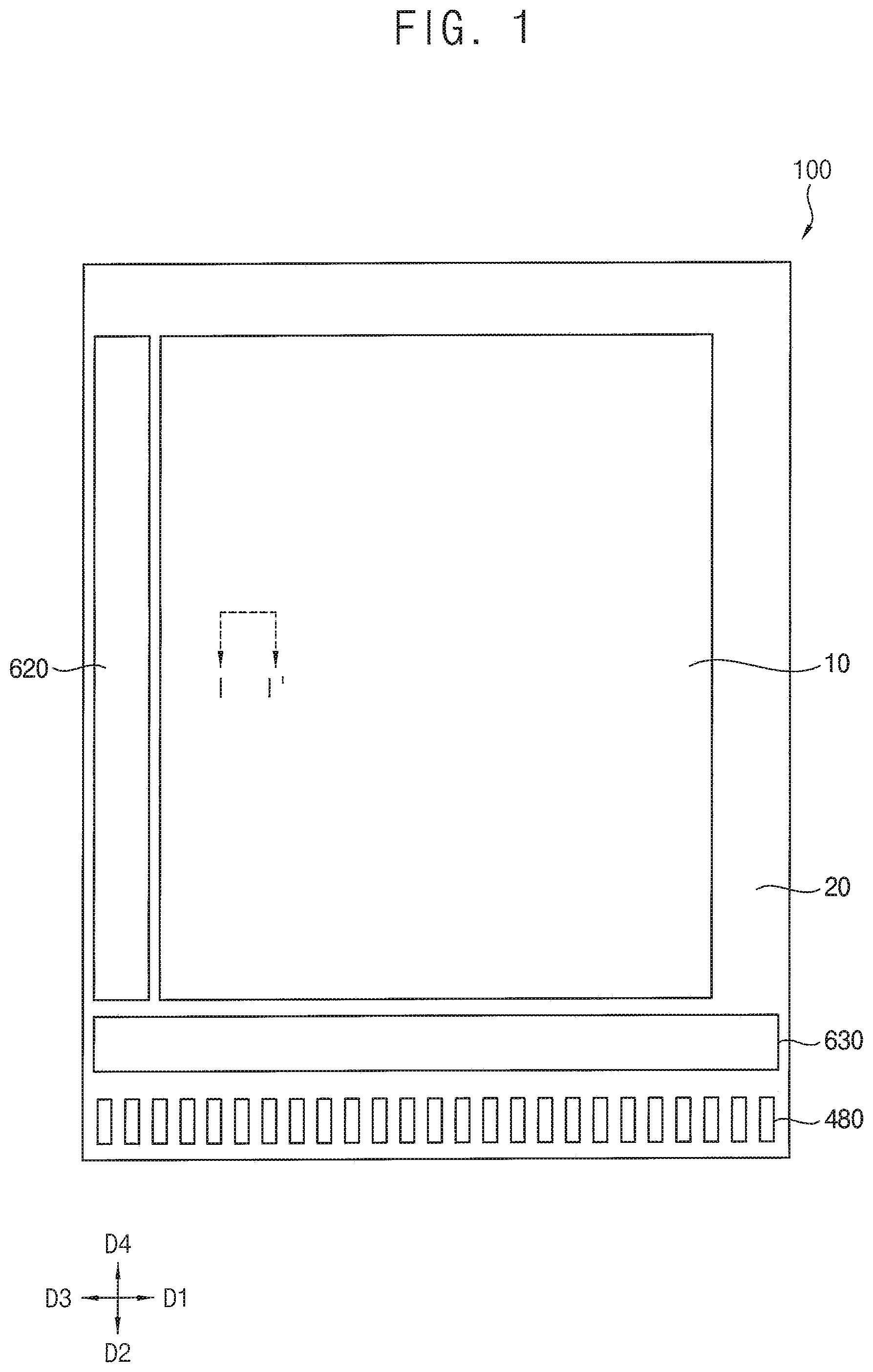 Patent US12105390 — Display device — Figure 1
