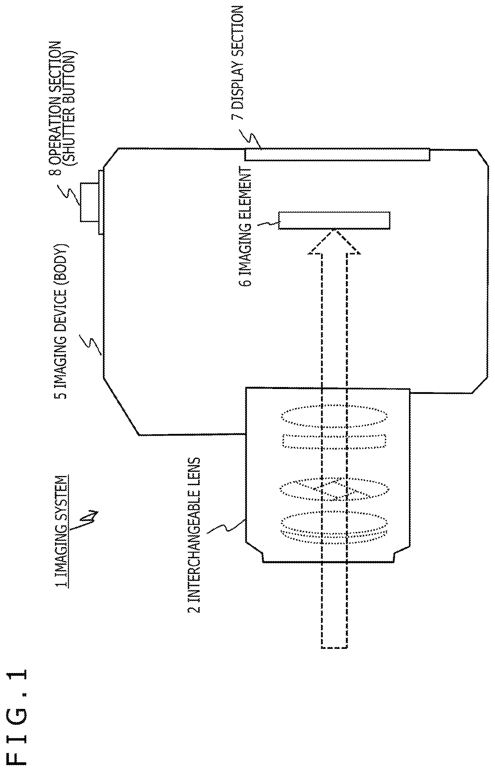 Patent US12105401 Figure 1 – Imaging device, imaging system, focus control method, and non-transitory computer-readable medium with cam curve