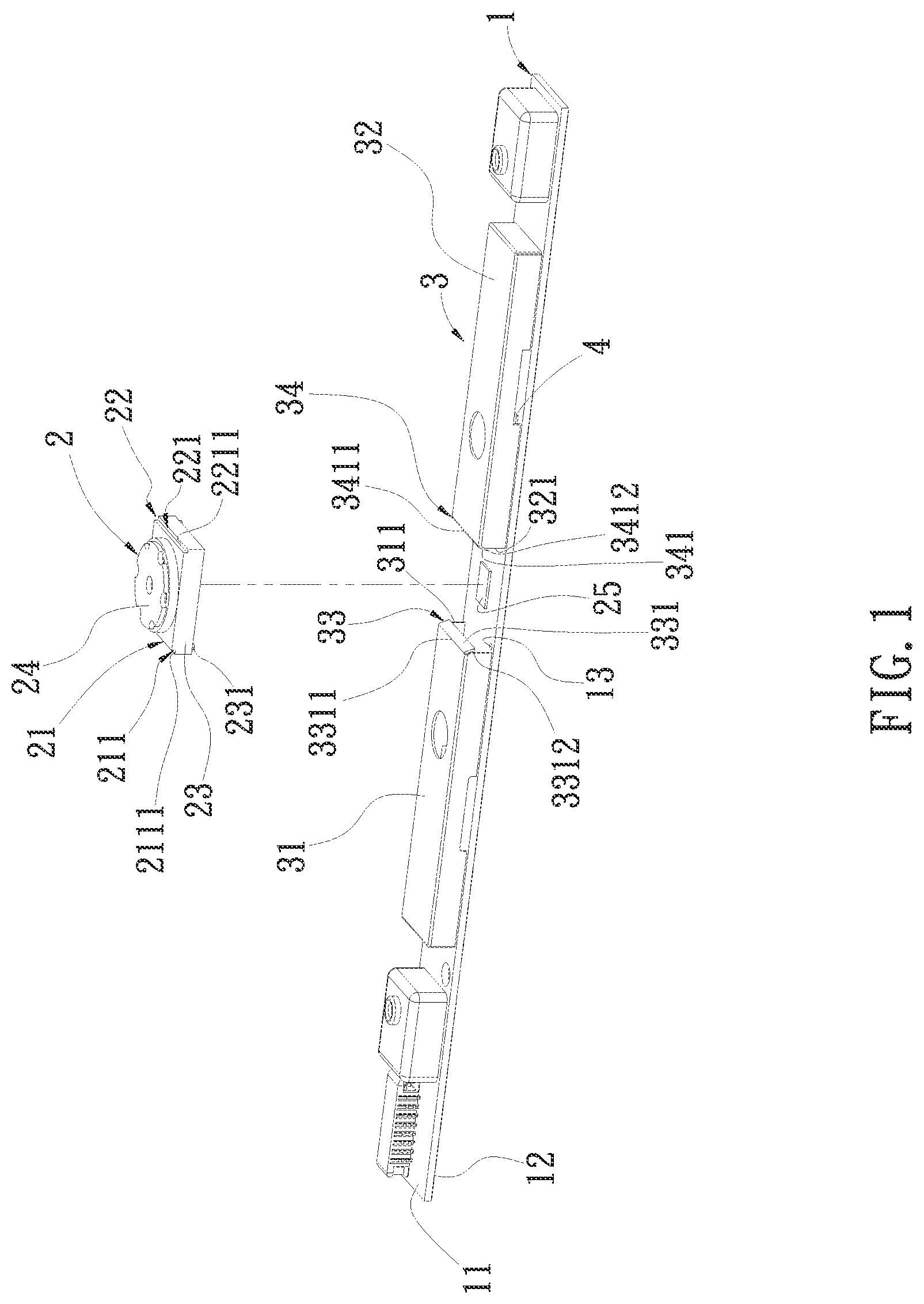 Patent US12105403 — Camera device connection structure — Figure 1