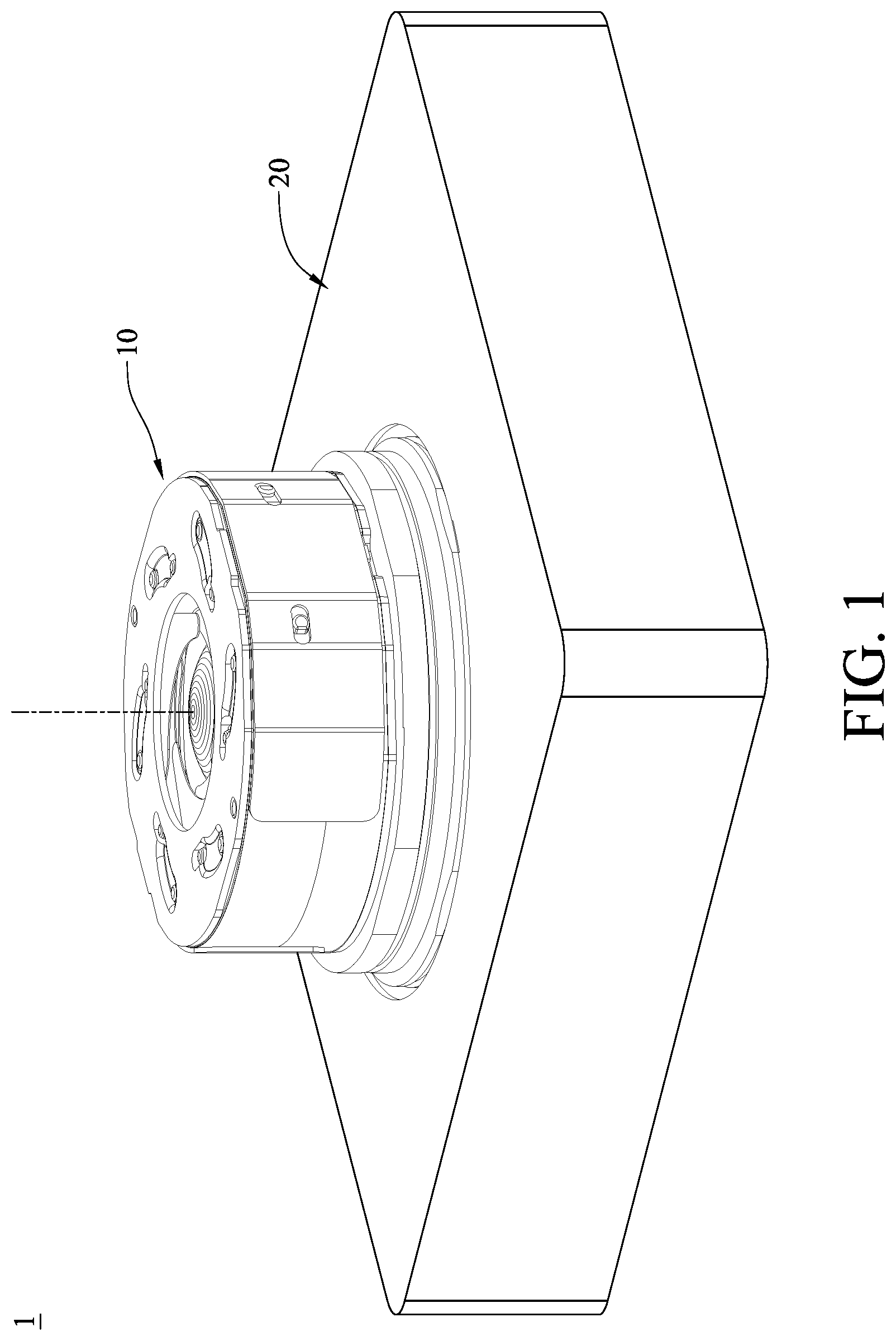 Patent US12105410 — Light pass aperture module, camera module and electronic device — Figure 1