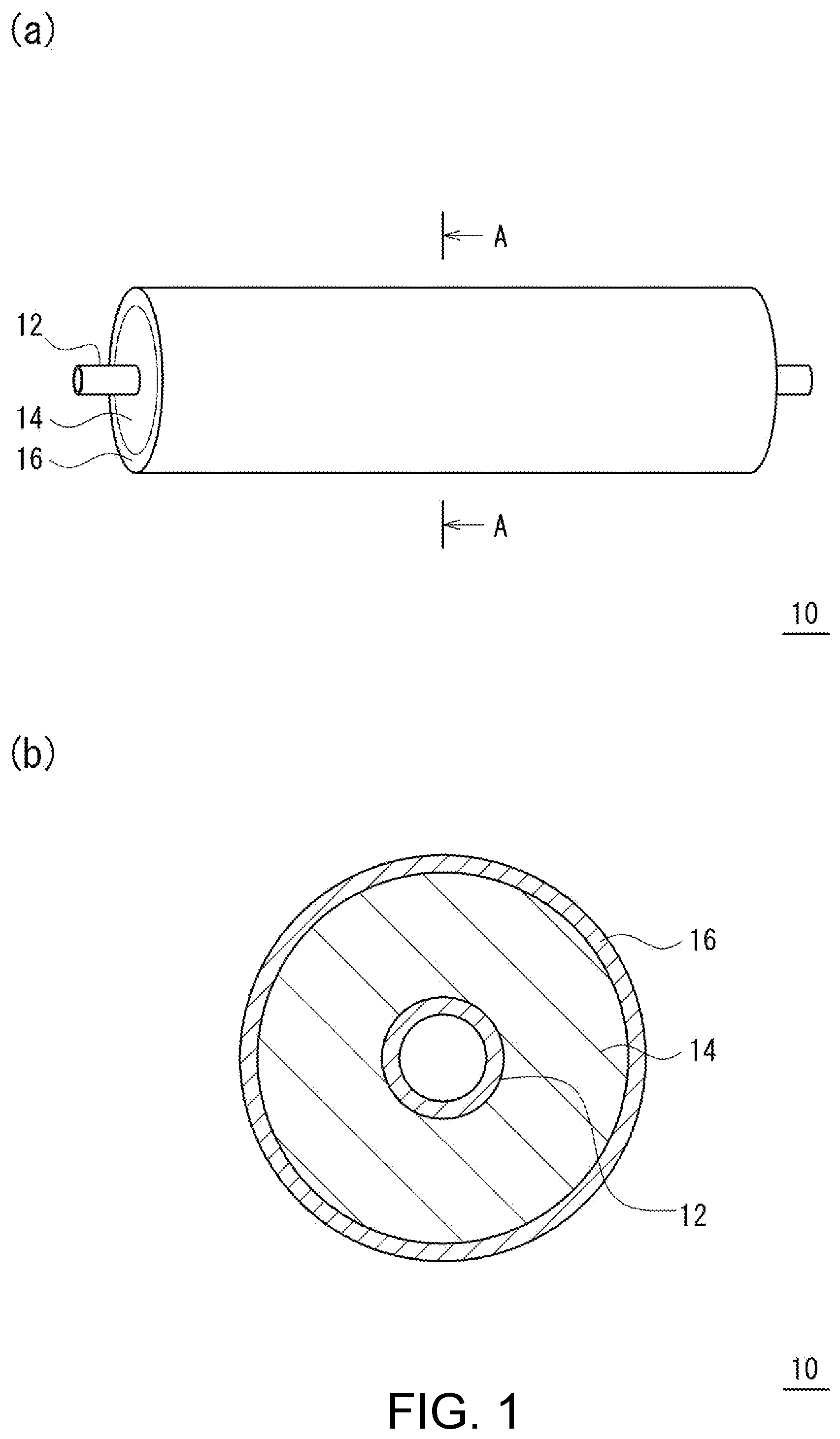 Patent US12105436 — Charging roll for electrophotographic equipment — Figure 1