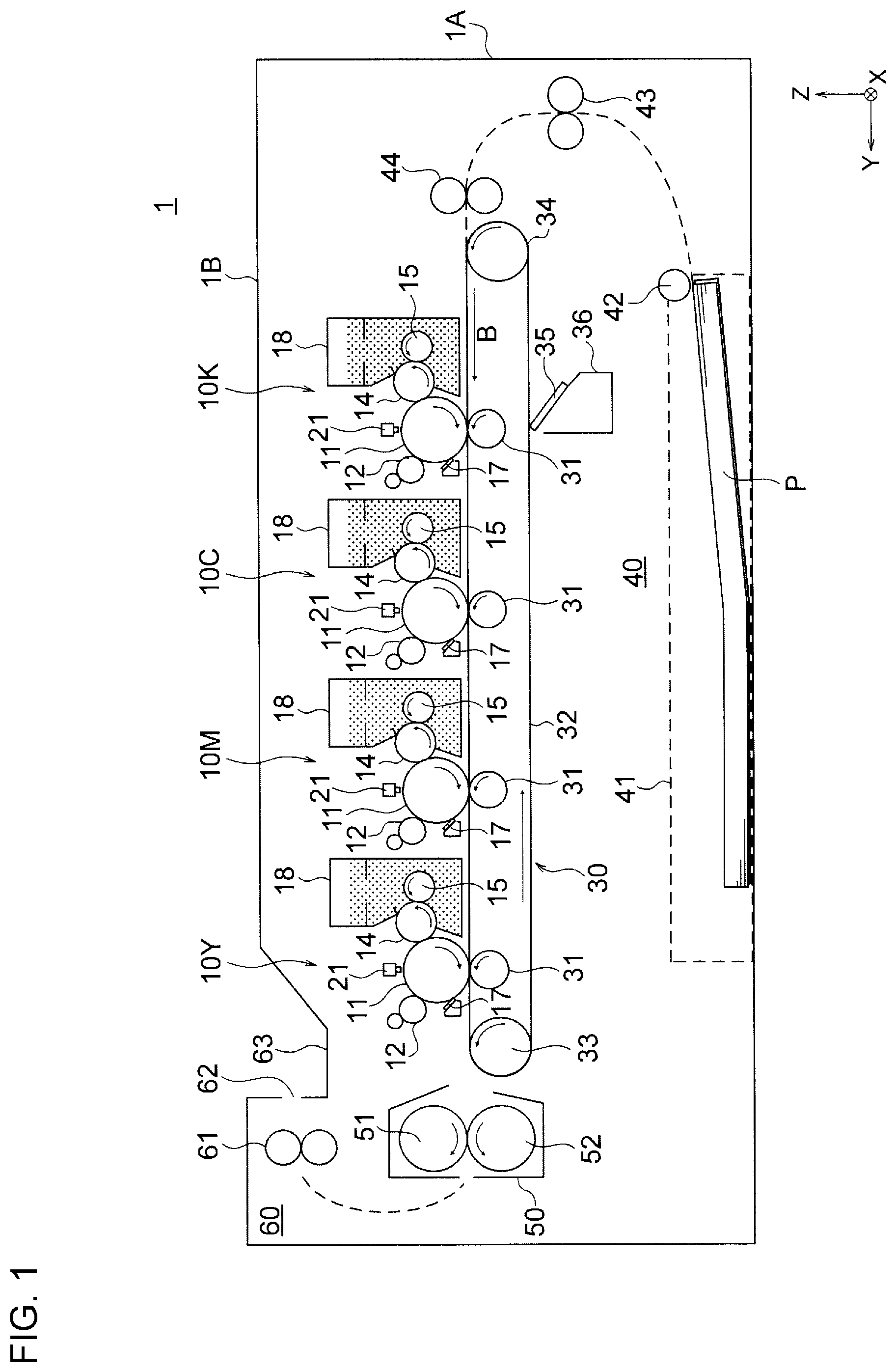 Patent US12105437 — Charging device and image formation apparatus — Figure 1