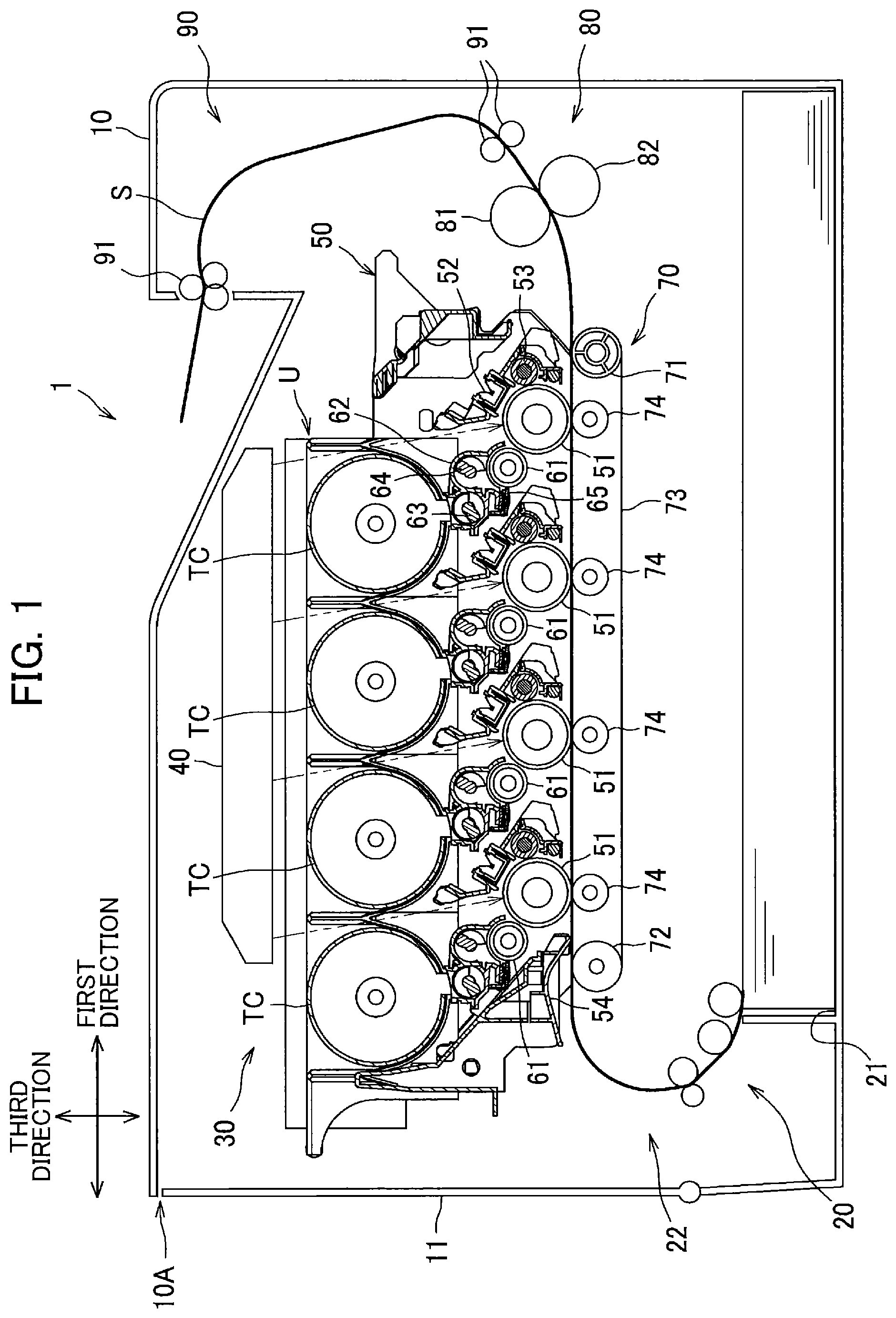 Patent US12105444 — Image forming apparatus capable of suppressing increase in size — Figure 1