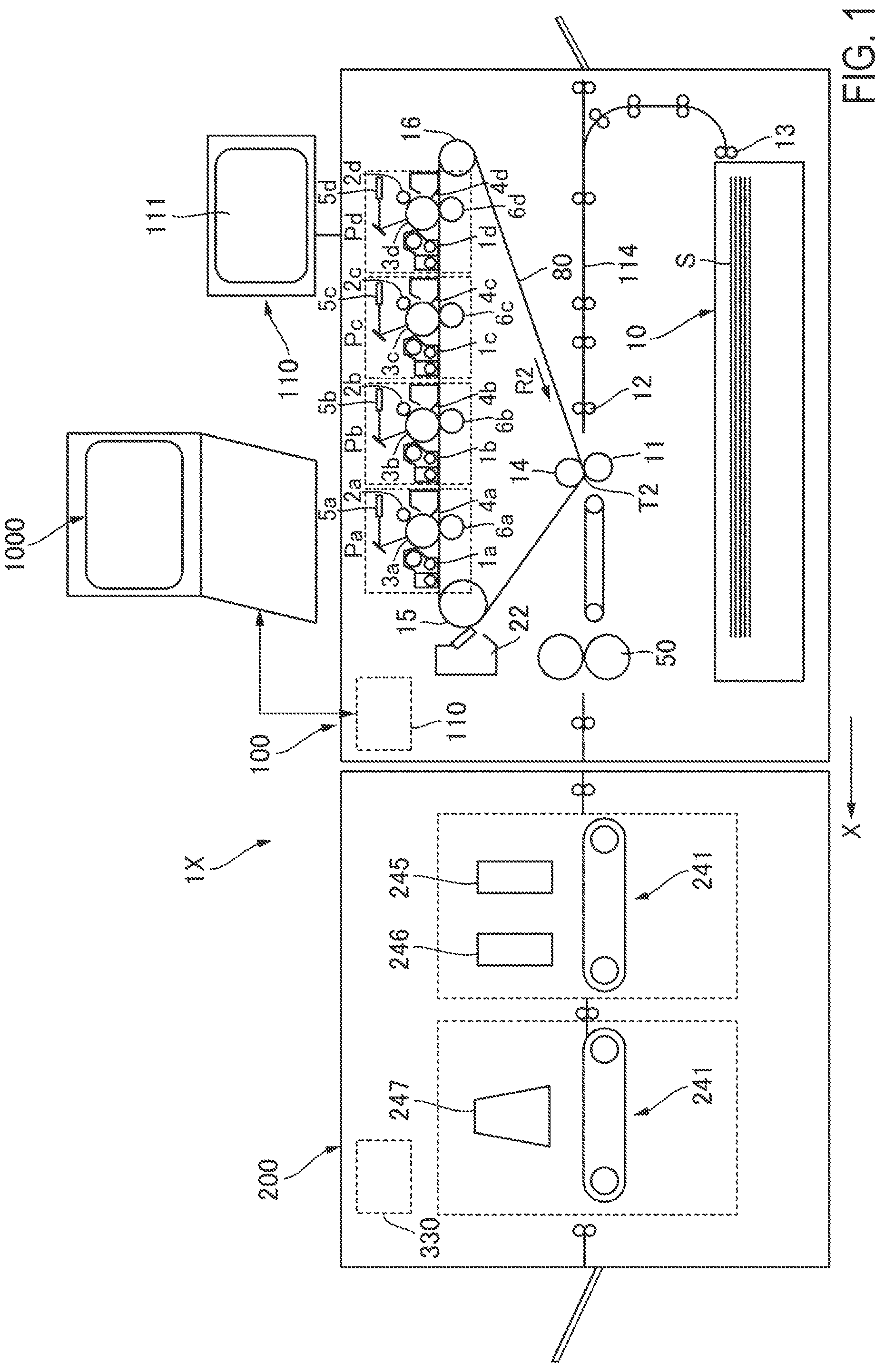 Patent US12105449 Figure 1 – Image forming apparatus and varnish applying apparatus