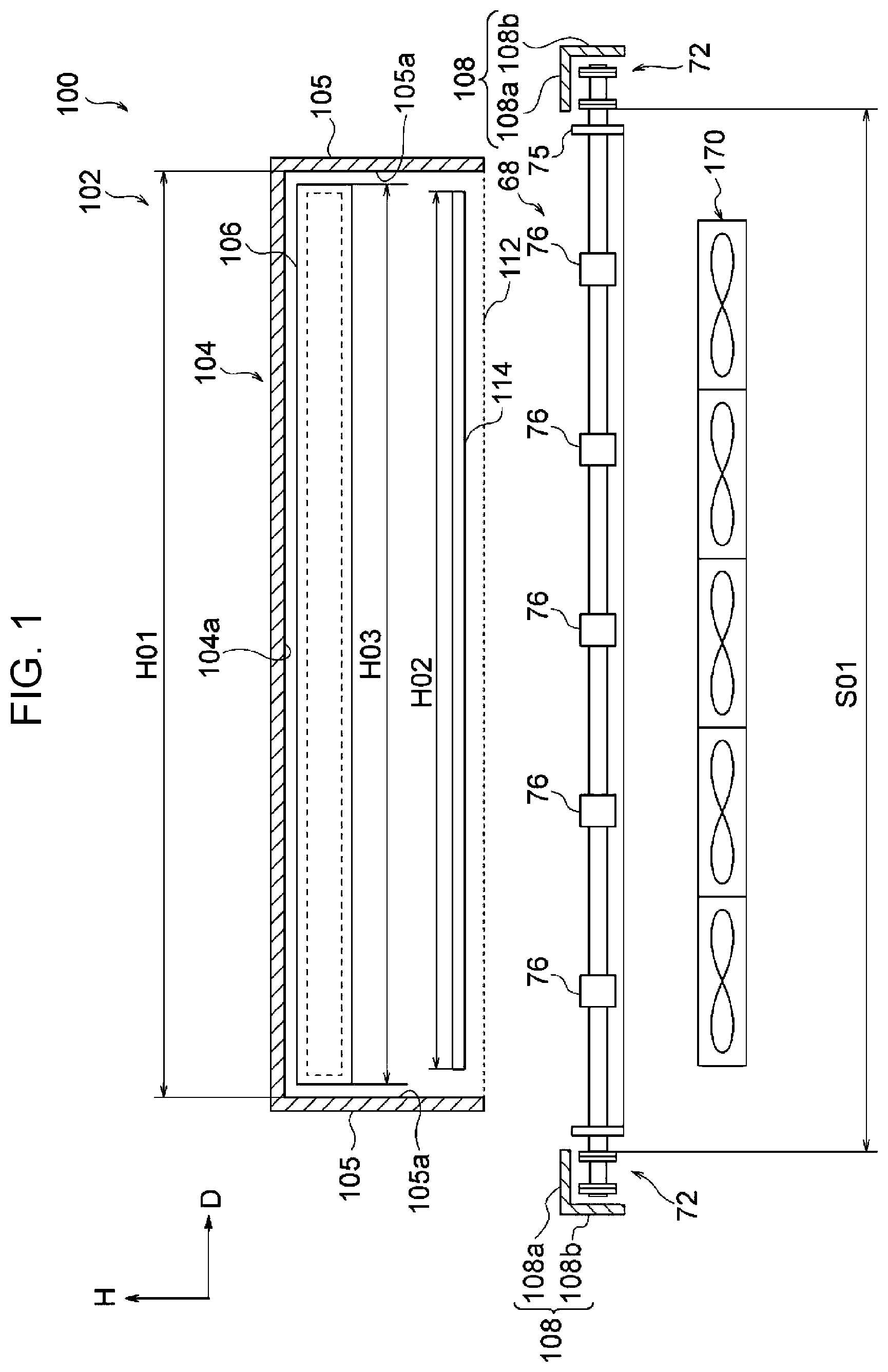 Patent US12105453 — Fixing device and image forming apparatus — Figure 1