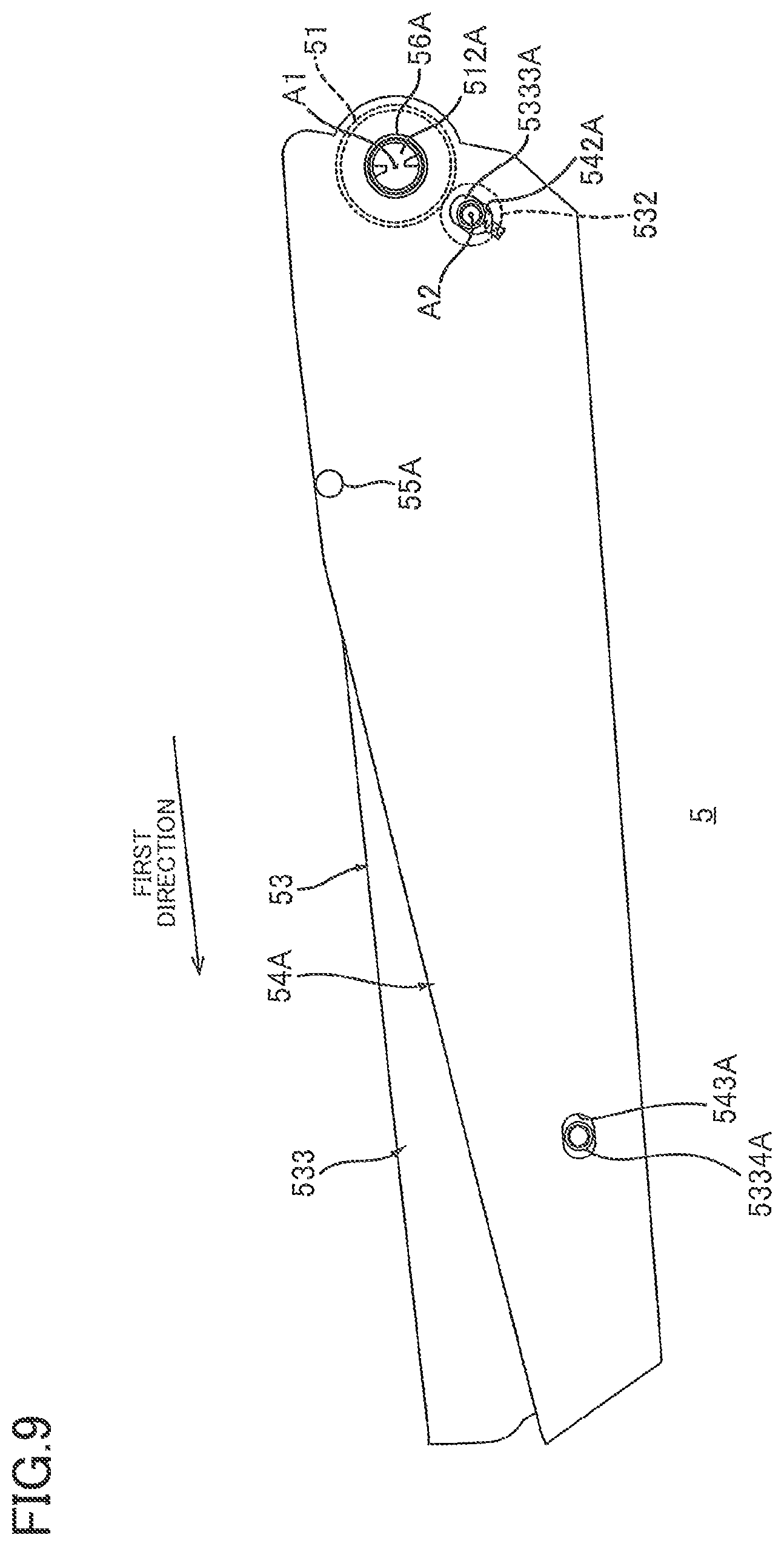 Patent US12105456 Figure 9 – Image forming device having drawer
