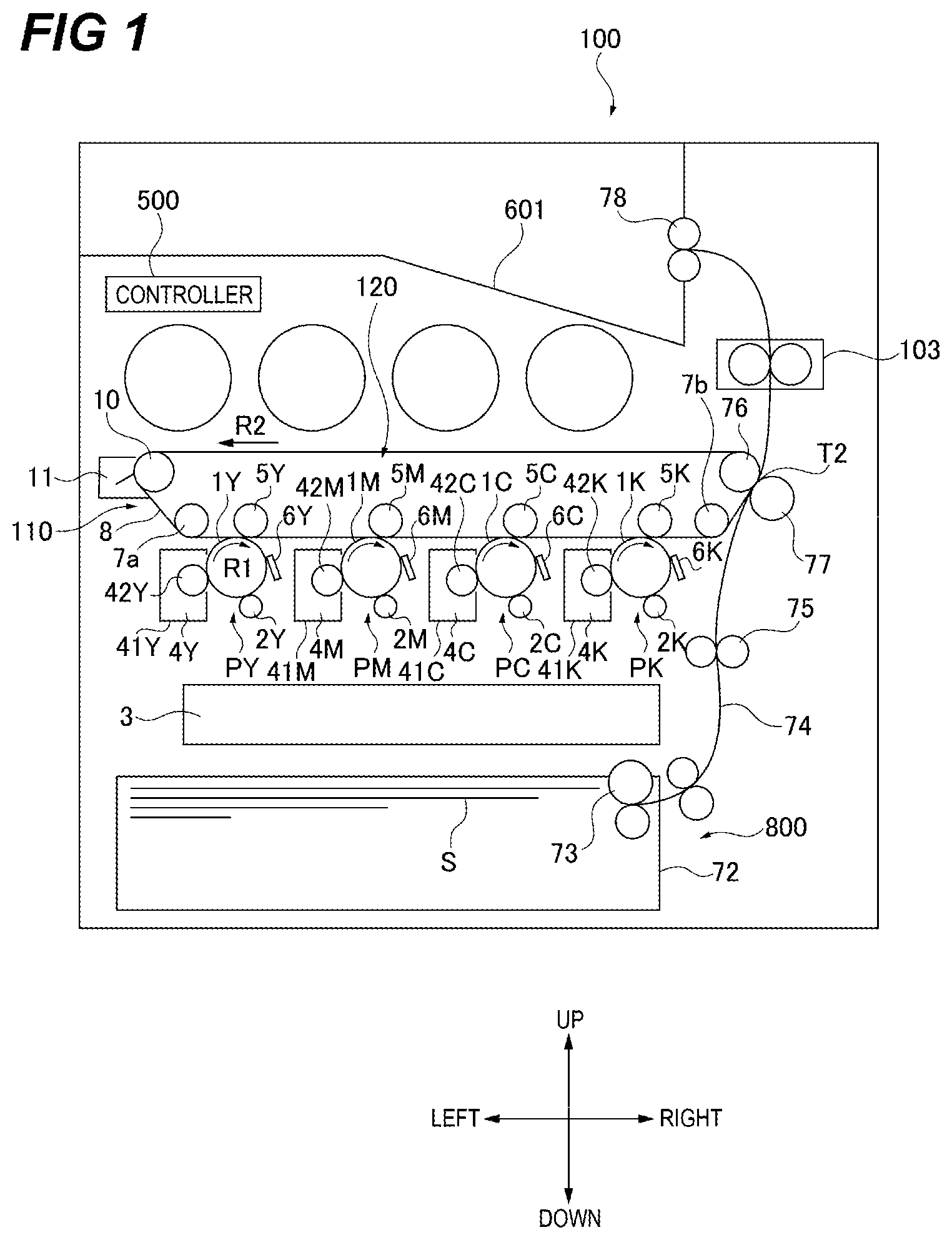 Patent US12105468 Figure 1 – Image forming apparatus