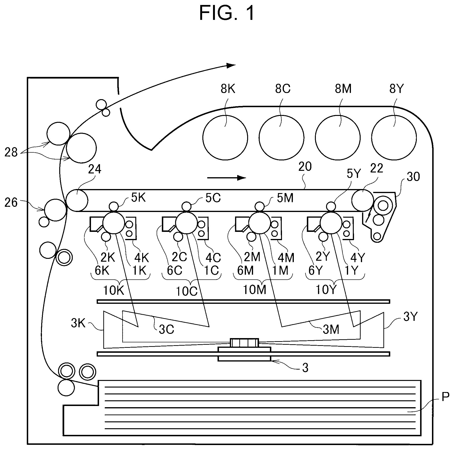 Patent US12105470 Figure 1 – Toner for developing electrostatic charge image, electrostatic charge image developer, toner cartridge, process cartridge, image forming apparatus, and image forming method