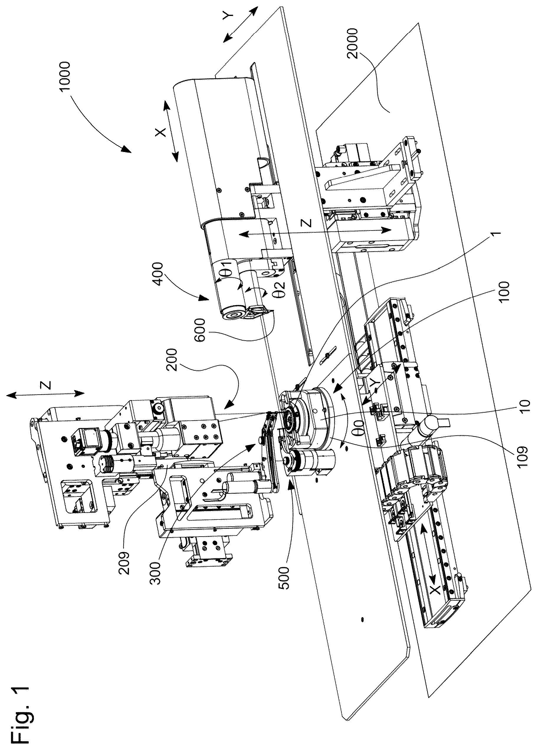 Patent US12105477 — Horological setting machine and setting method — Figure 1