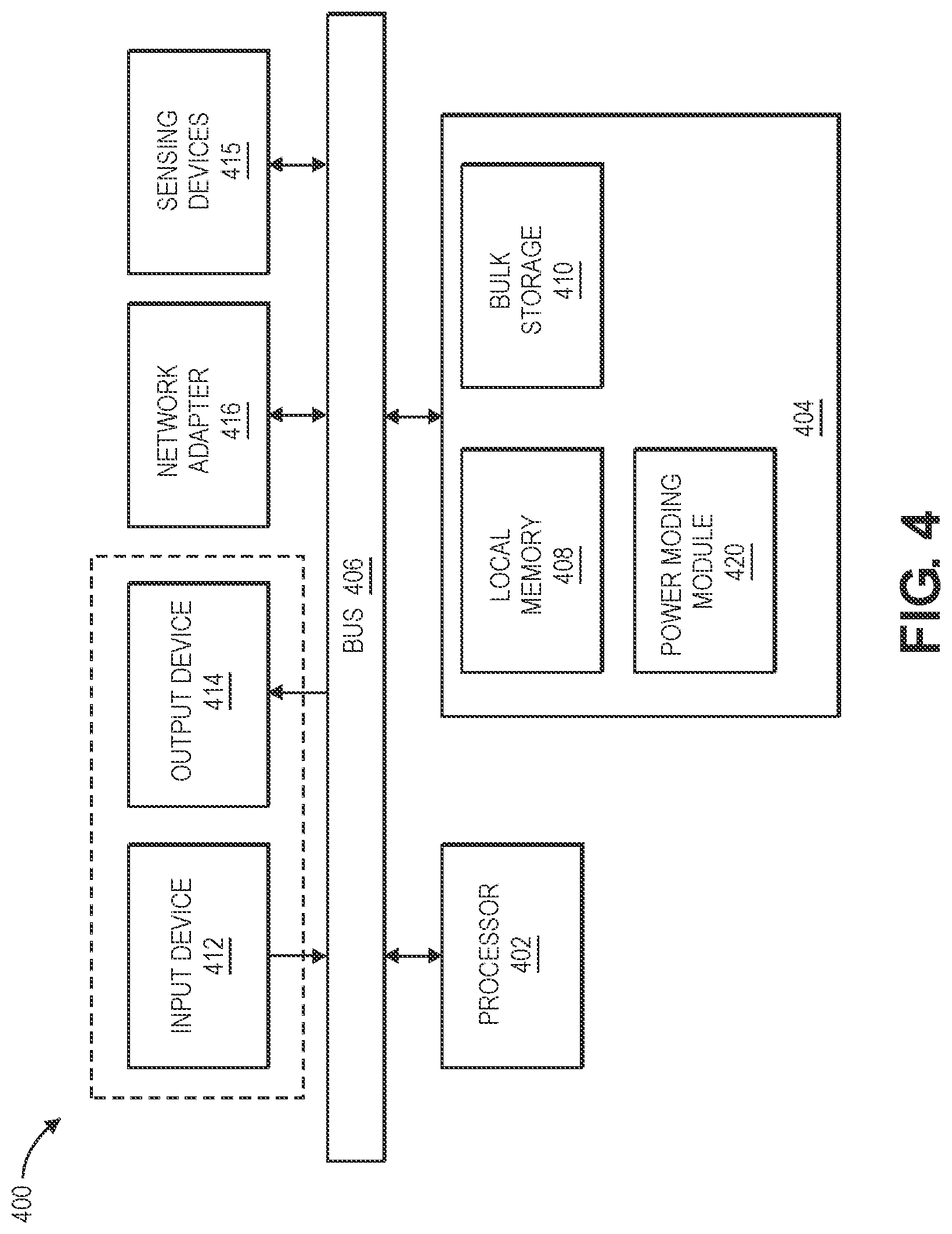 Patent US12105510 Figure 4 – Power moding for reduction of vehicle power consumption