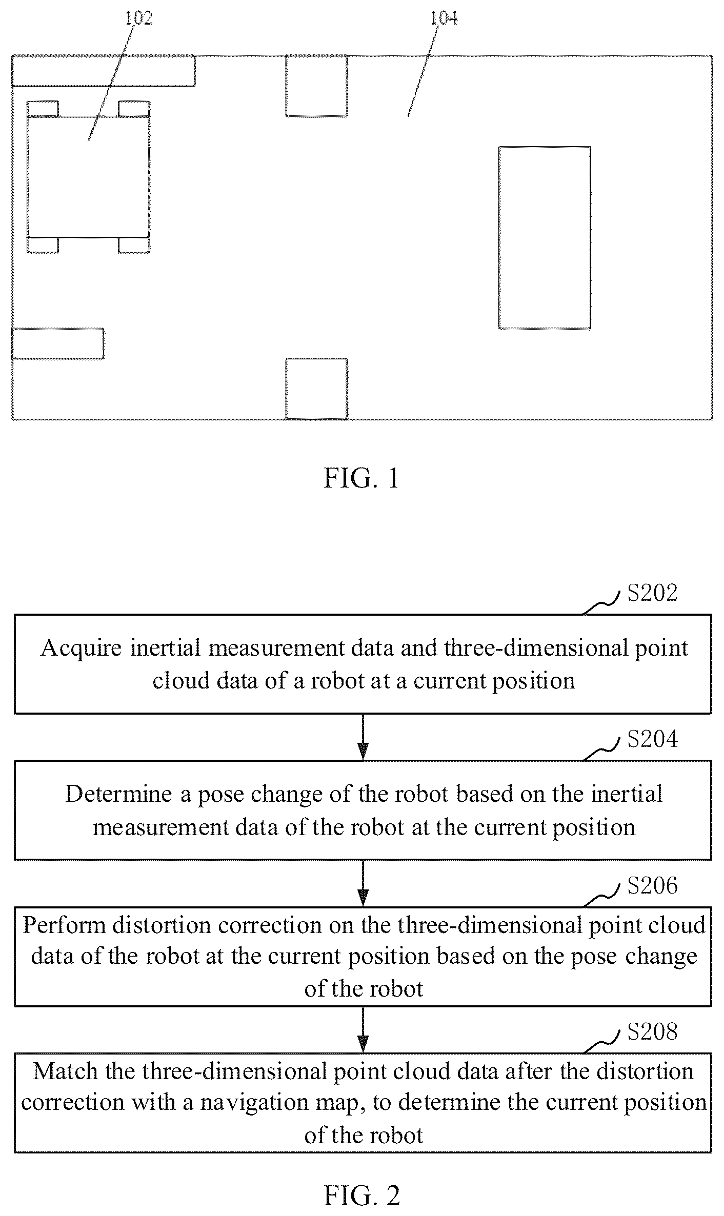 Patent US12105522 — Multi-sensor-fusion-based autonomous mobile robot indoor and outdoor navigation method and robot — Figure 1