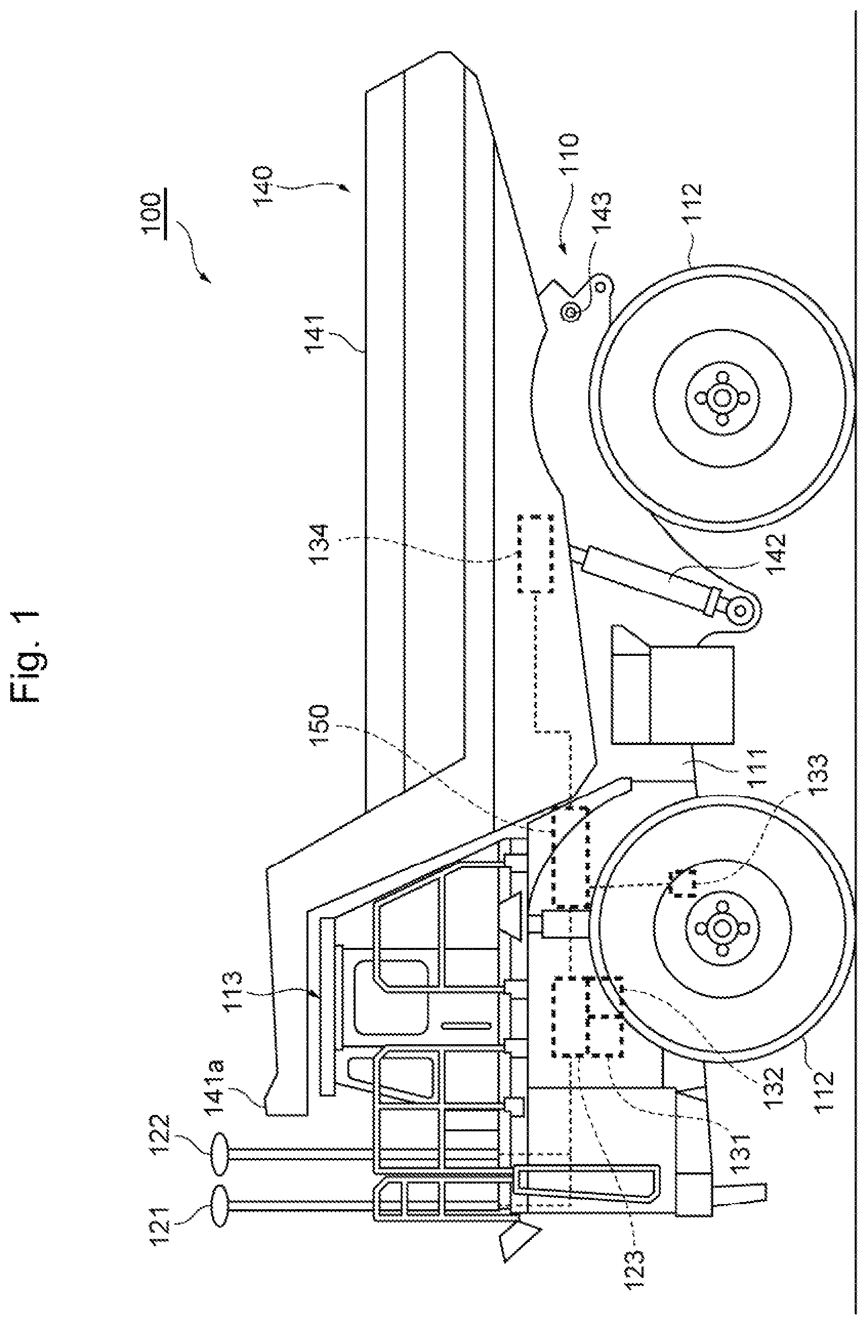Patent US12105523 — Work vehicle — Figure 1
