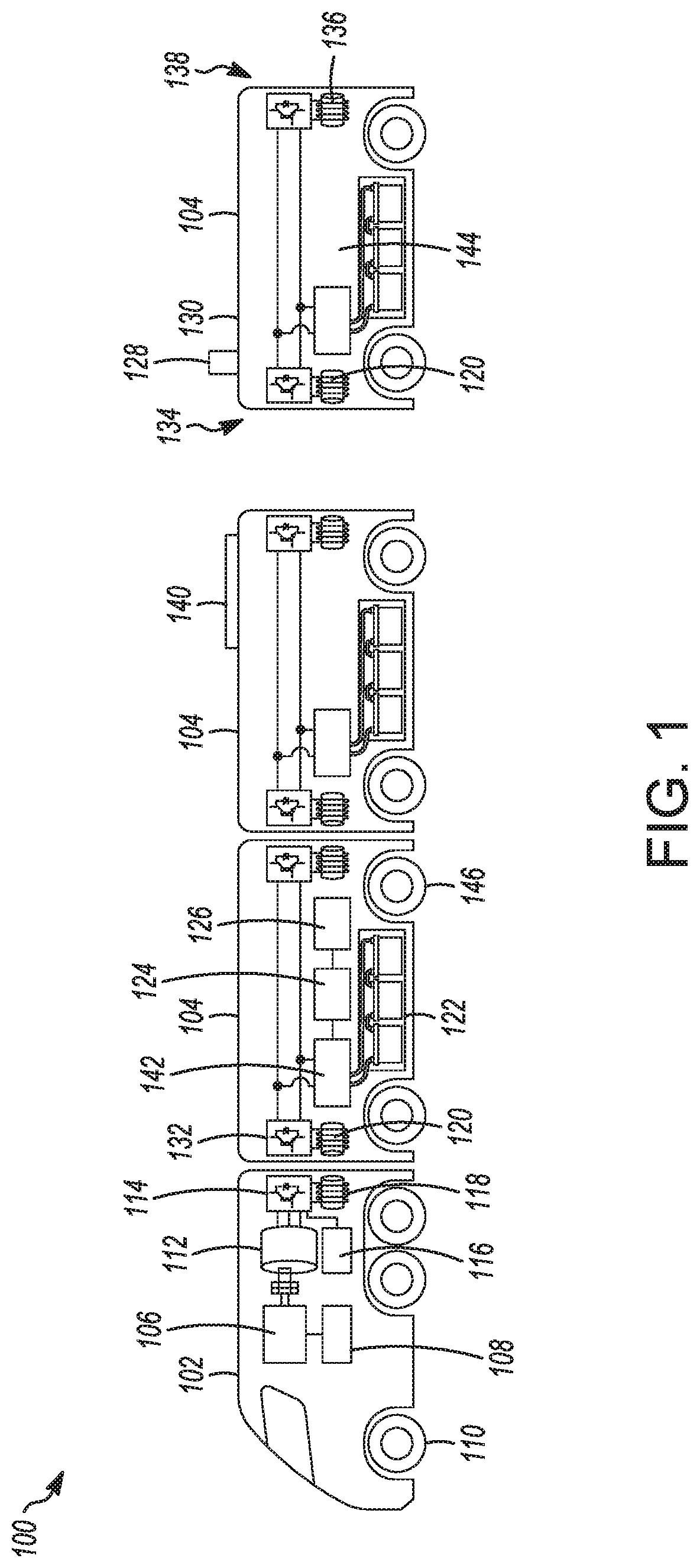 Patent US12105525 — Caravanning autonomous vehicles — Figure 1