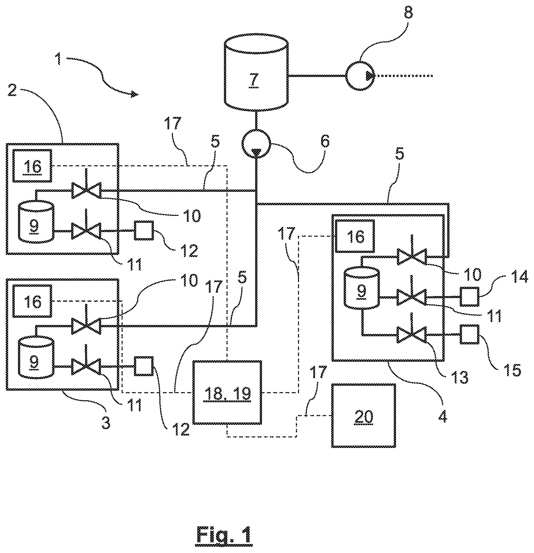 Patent US12105541 — Water supply system for an aircraft — Figure 1