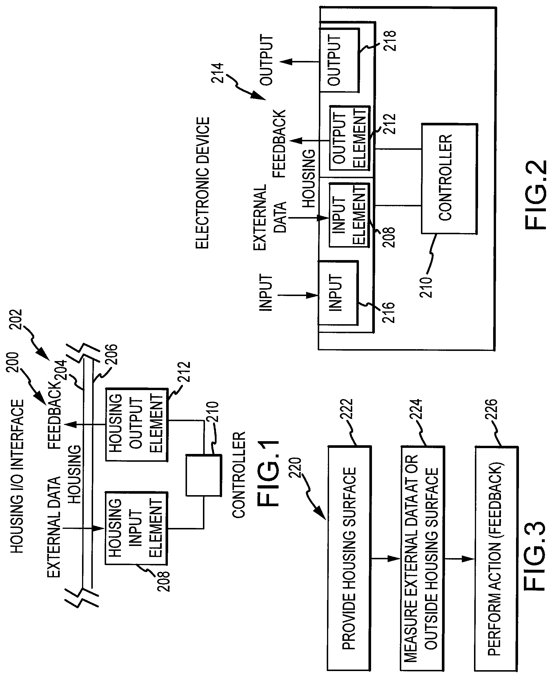 Patent US12105557 Figure 1 – Housing as an I/O device