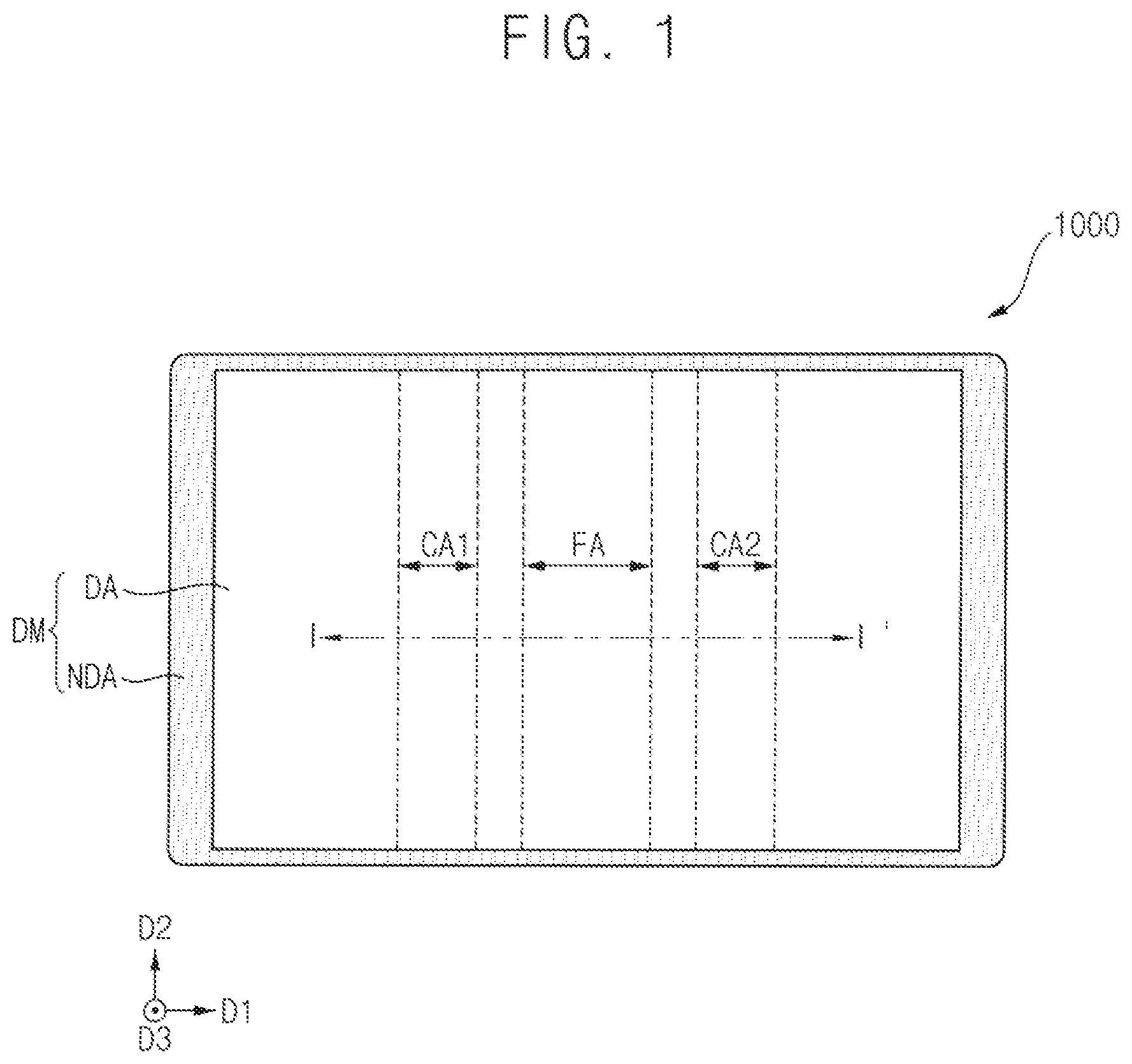 Patent US12105564 — Display device — Figure 1