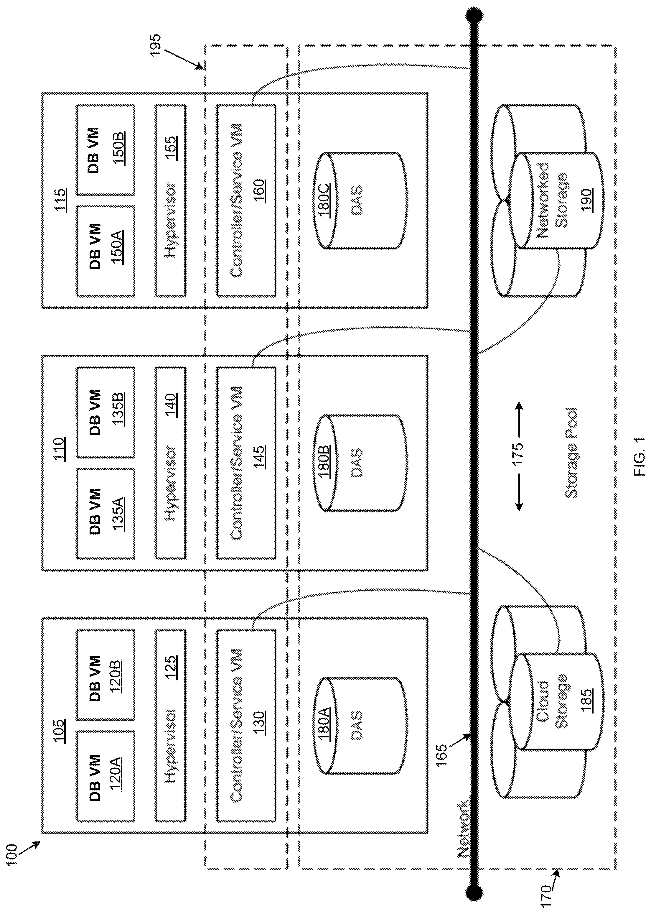 Patent US12105683 — System and method for creating template for database services — Figure 1
