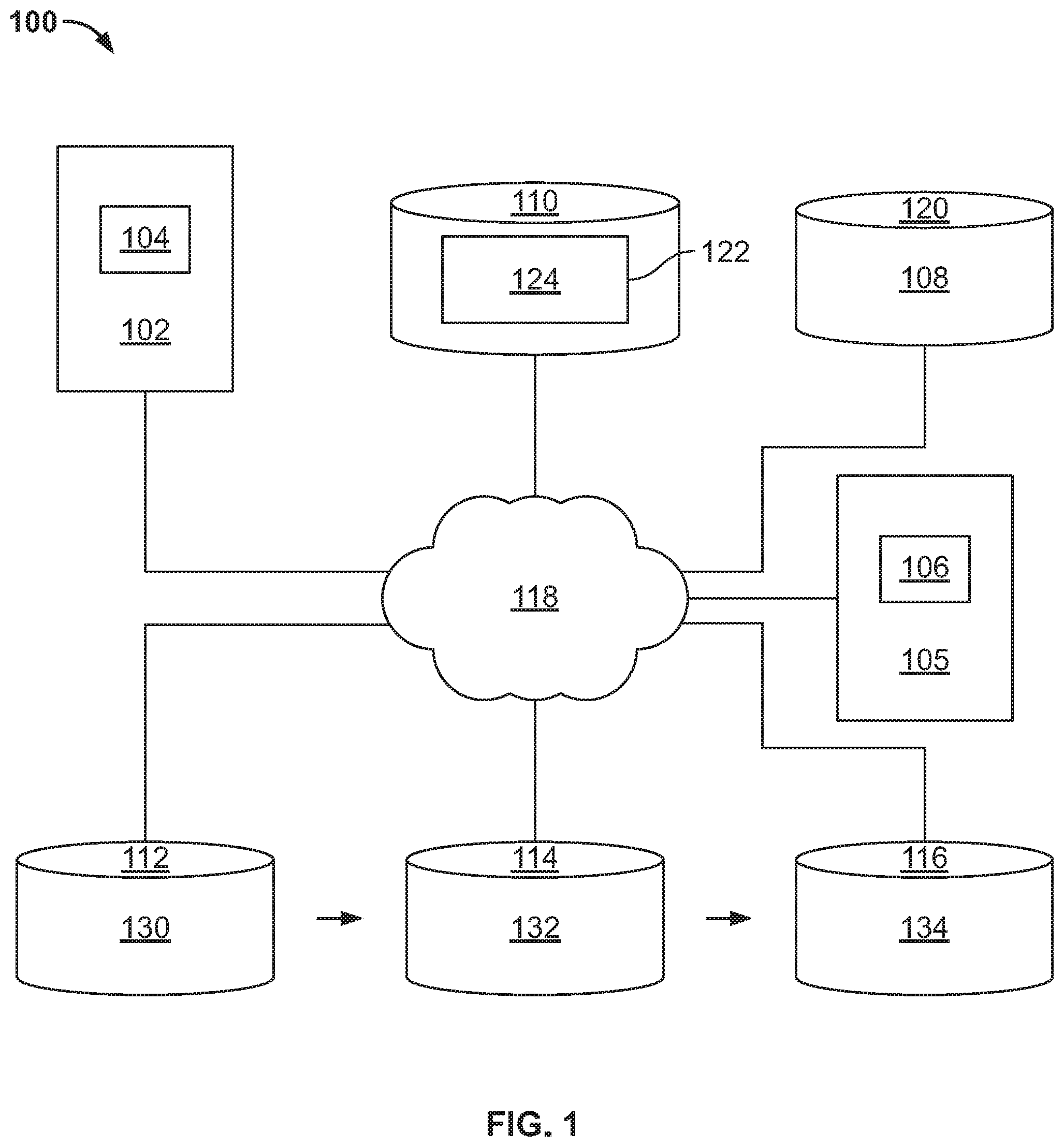 Patent US12105685 — Managing relational databases — Figure 1