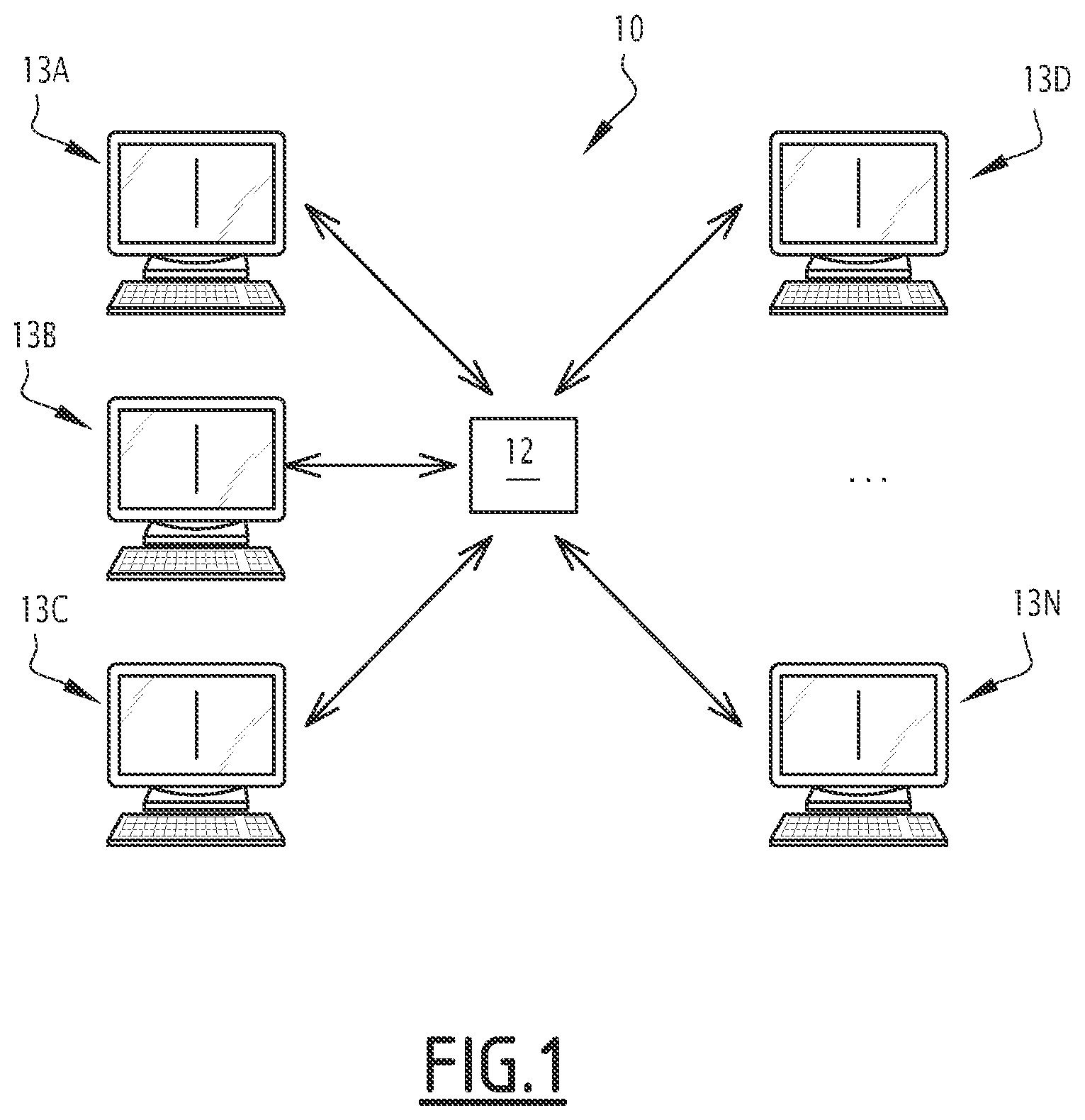 Patent US12105721 Figure 1 – Enterprise resource planning system, server and supervision method of SQL queries in such a system or server