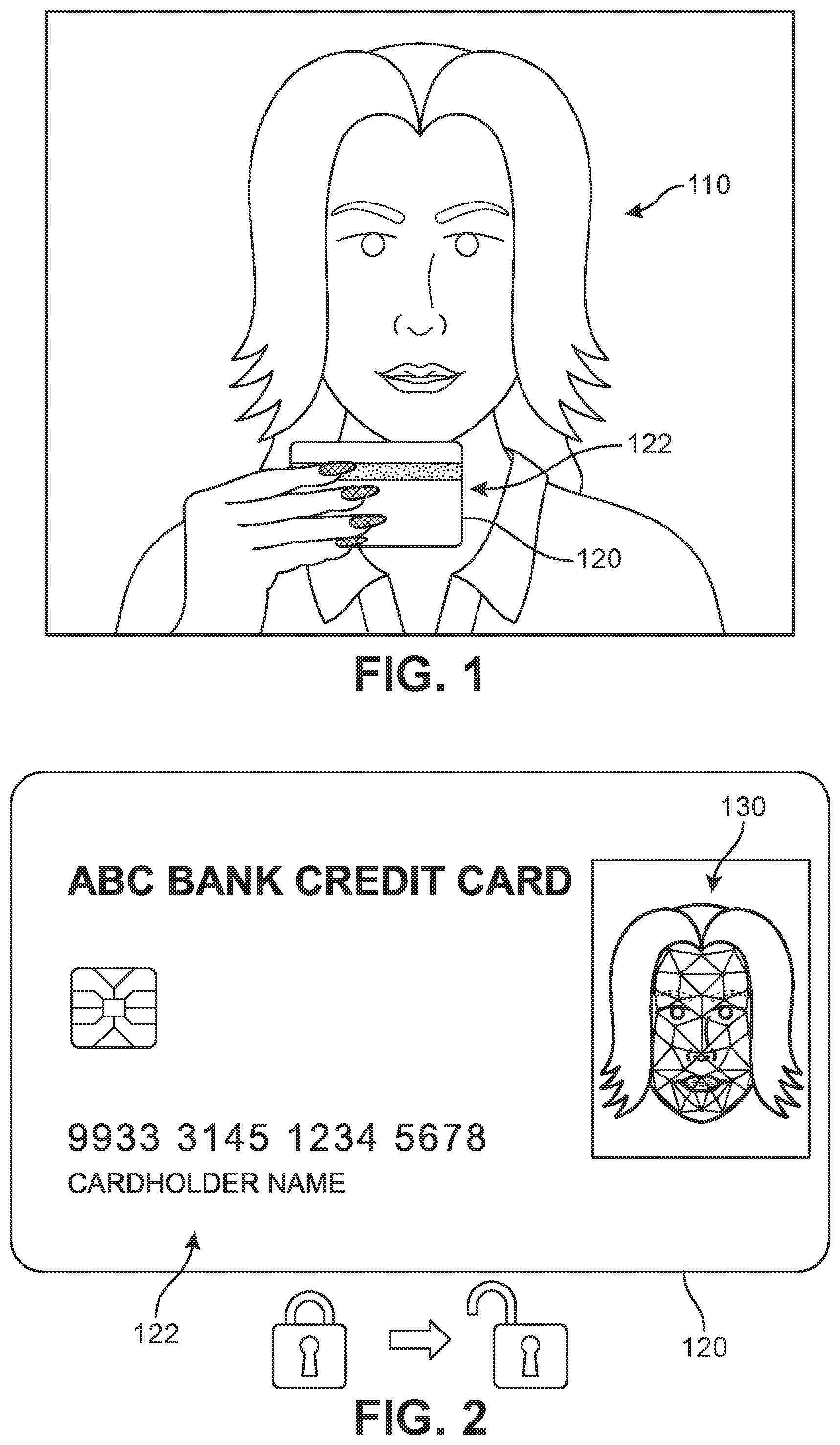 Patent US12105784 — Secure biometric-based smart card activation method and system — Figure 1