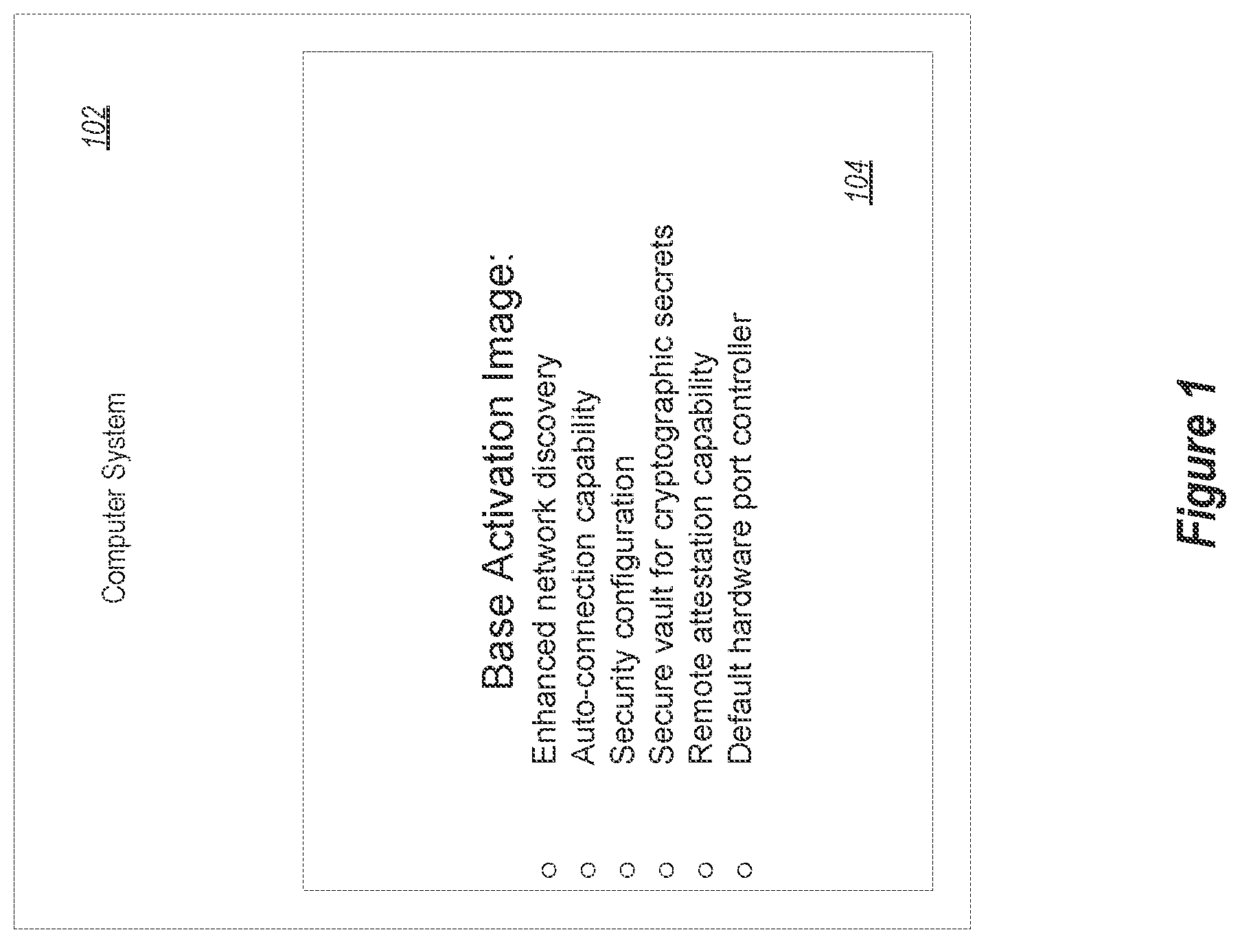 Patent US12105850 Figure 1 – Secure base activation image for edge day zero secure infrastructure provisioning
