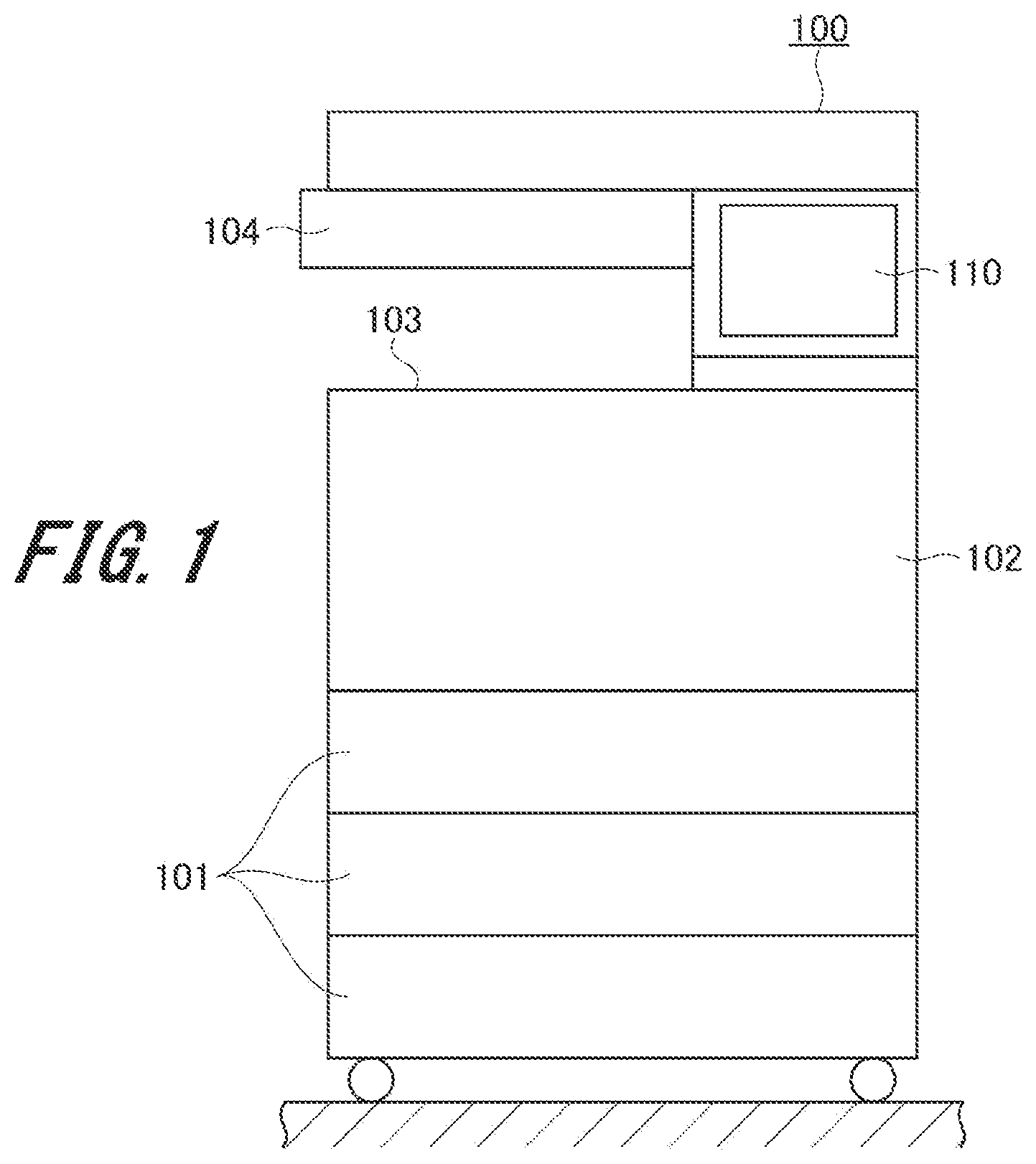 Patent US12105879 — Operation input device and image forming device — Figure 1