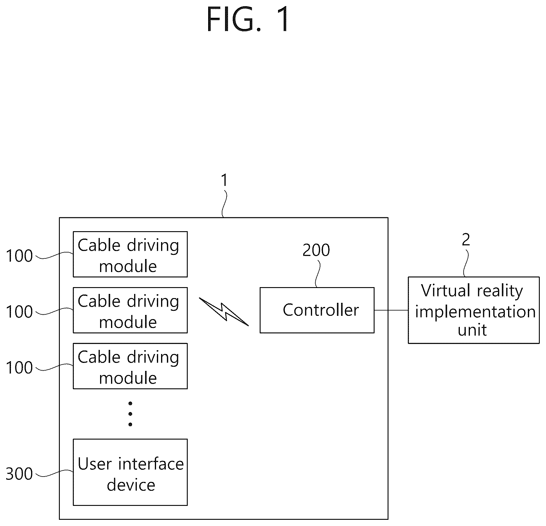 Patent US12105883 — Force feedback control apparatus and control method for same — Figure 1