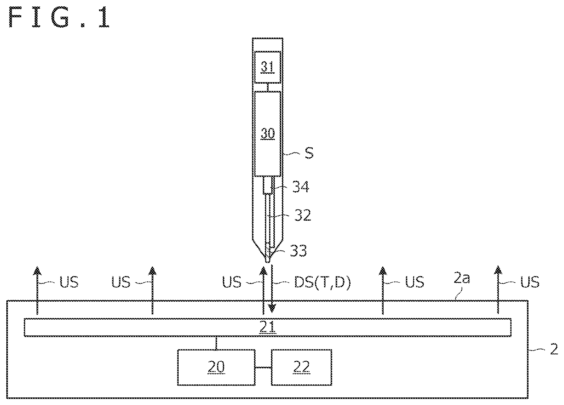 Patent US12105902 — Method to be performed by stylus and sensor controller, stylus, and sensor controller — Figure 1