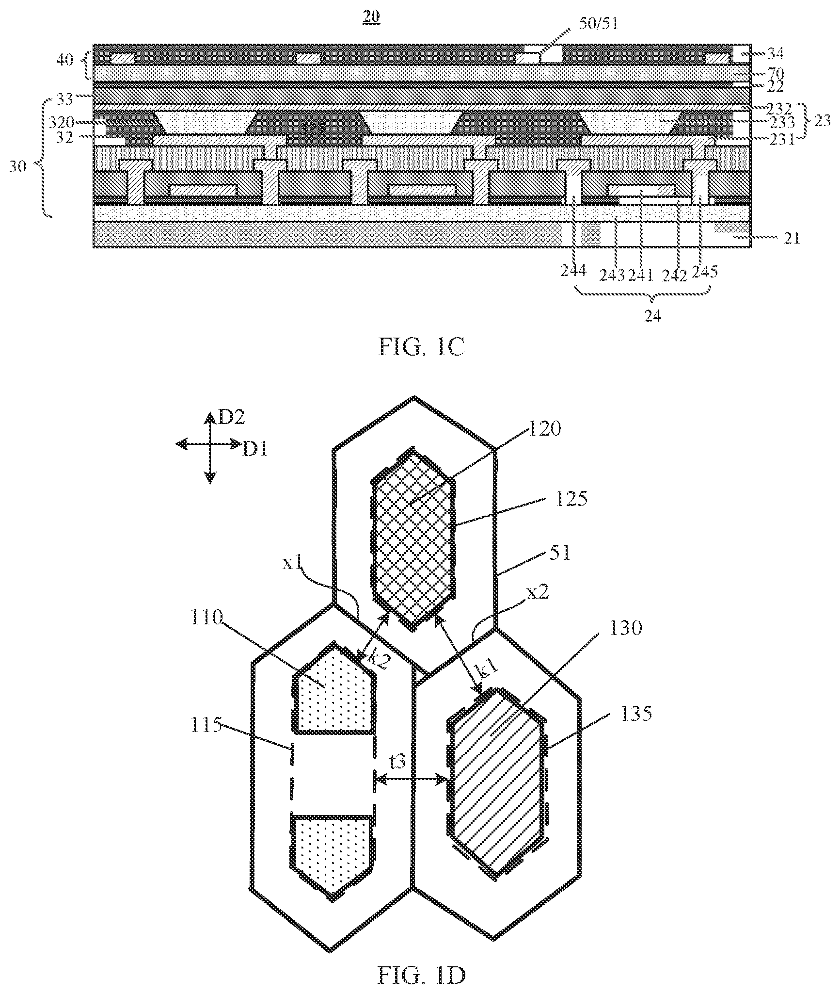 Patent US12105905 Figure 3 – Touch display panel and electronic device