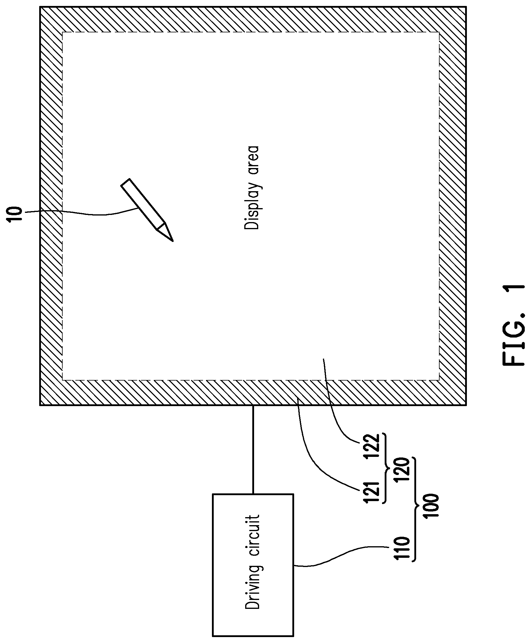 Patent US12105907 — Display panel and operation method thereof — Figure 1