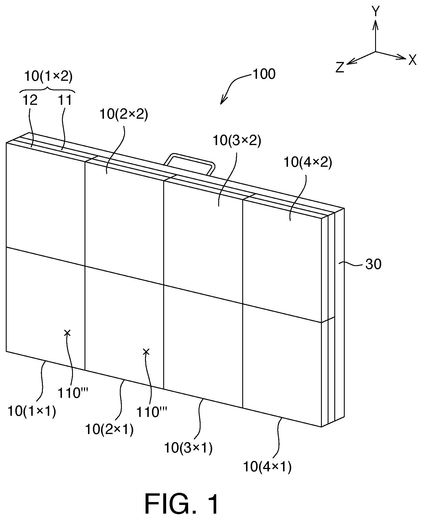Patent US12105914 — Touch display device — Figure 1