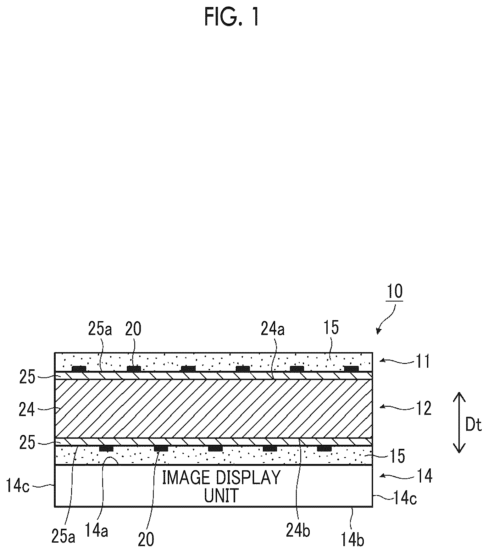 Patent US12105923 — Touch sensor — Figure 1