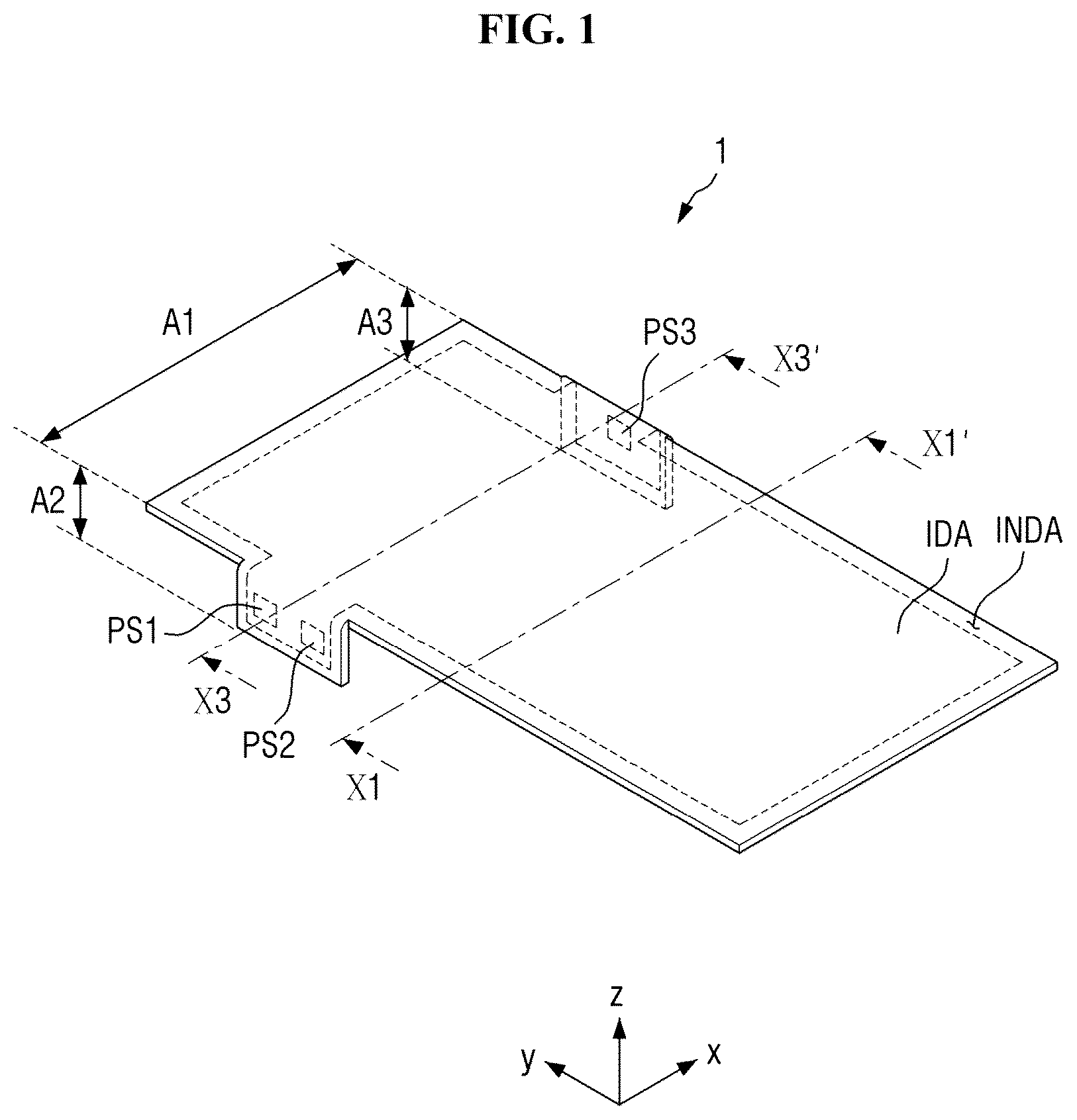 Patent US12105925 — Touch sensor and display device — Figure 1