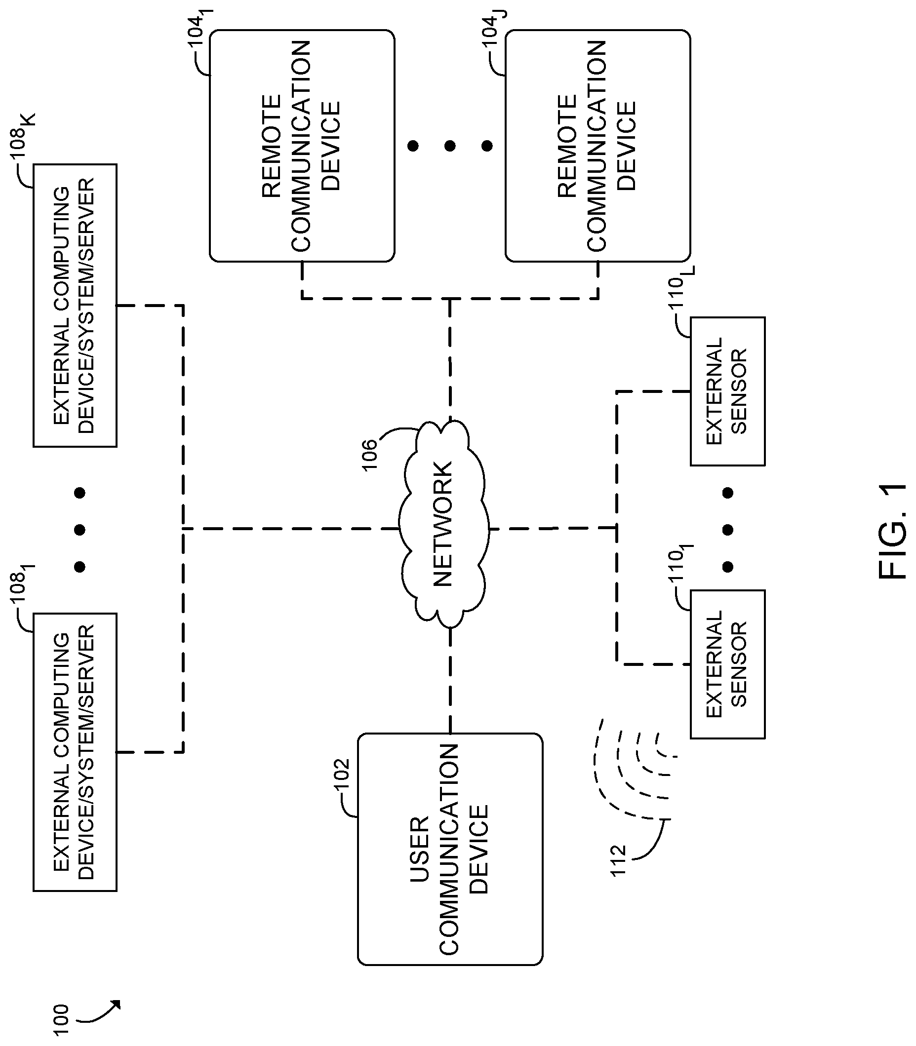 Patent US12105928 — Selectively augmenting communications transmitted by a communication device — Figure 1