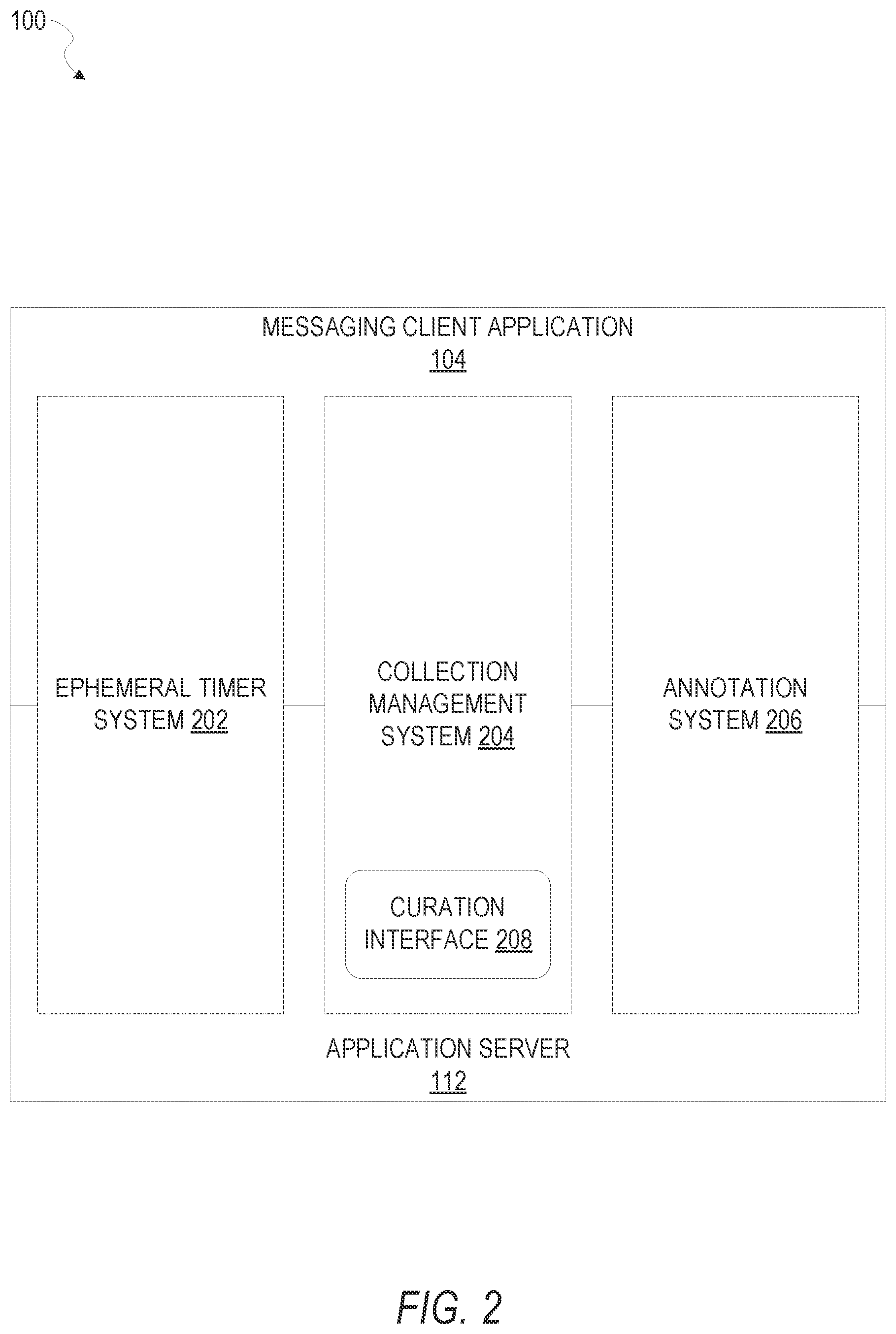 Patent US12105930 Figure 2 – Interactive messaging stickers