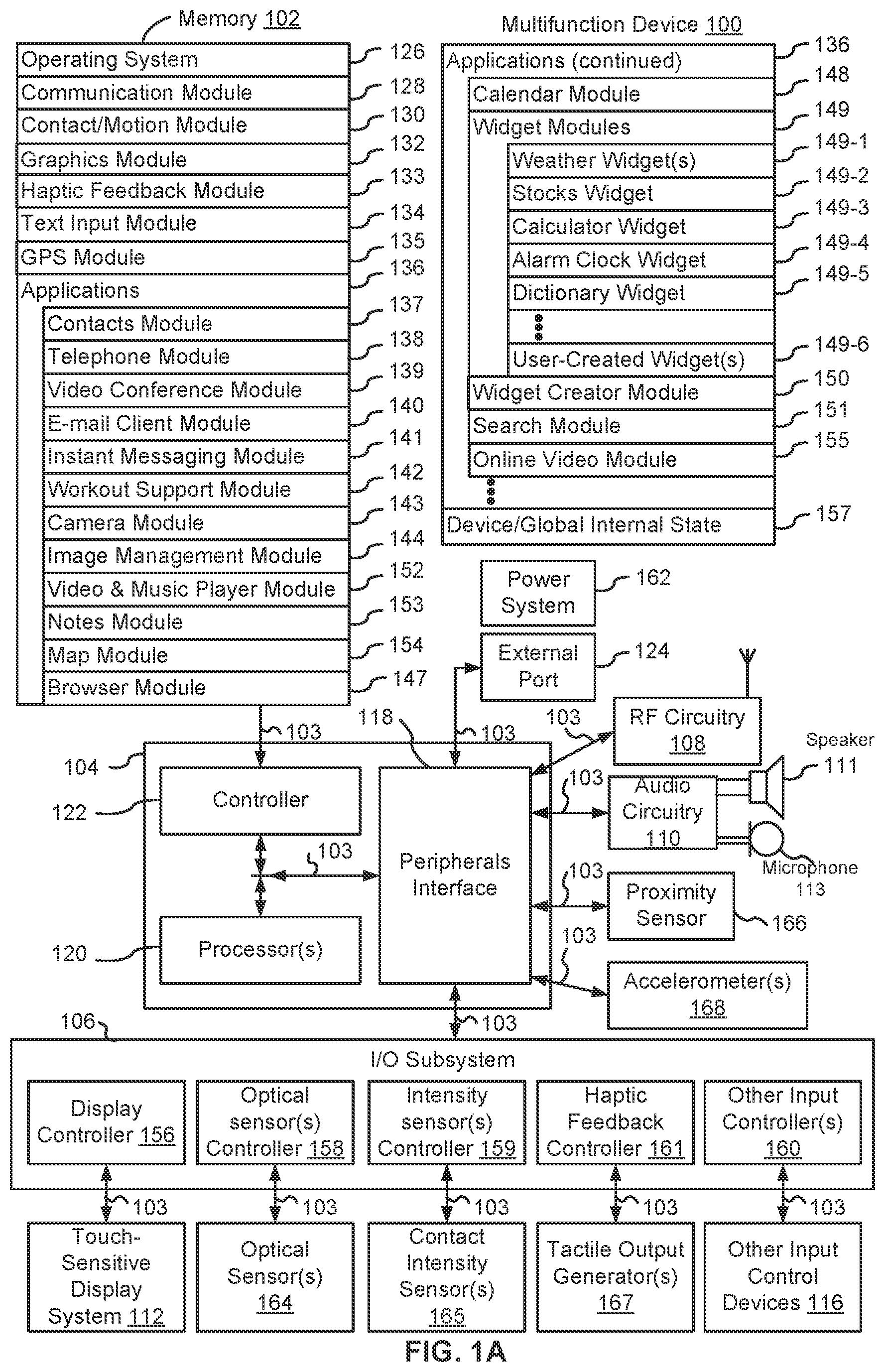 Patent US12105942 — Input device and user interface interactions — Figure 1
