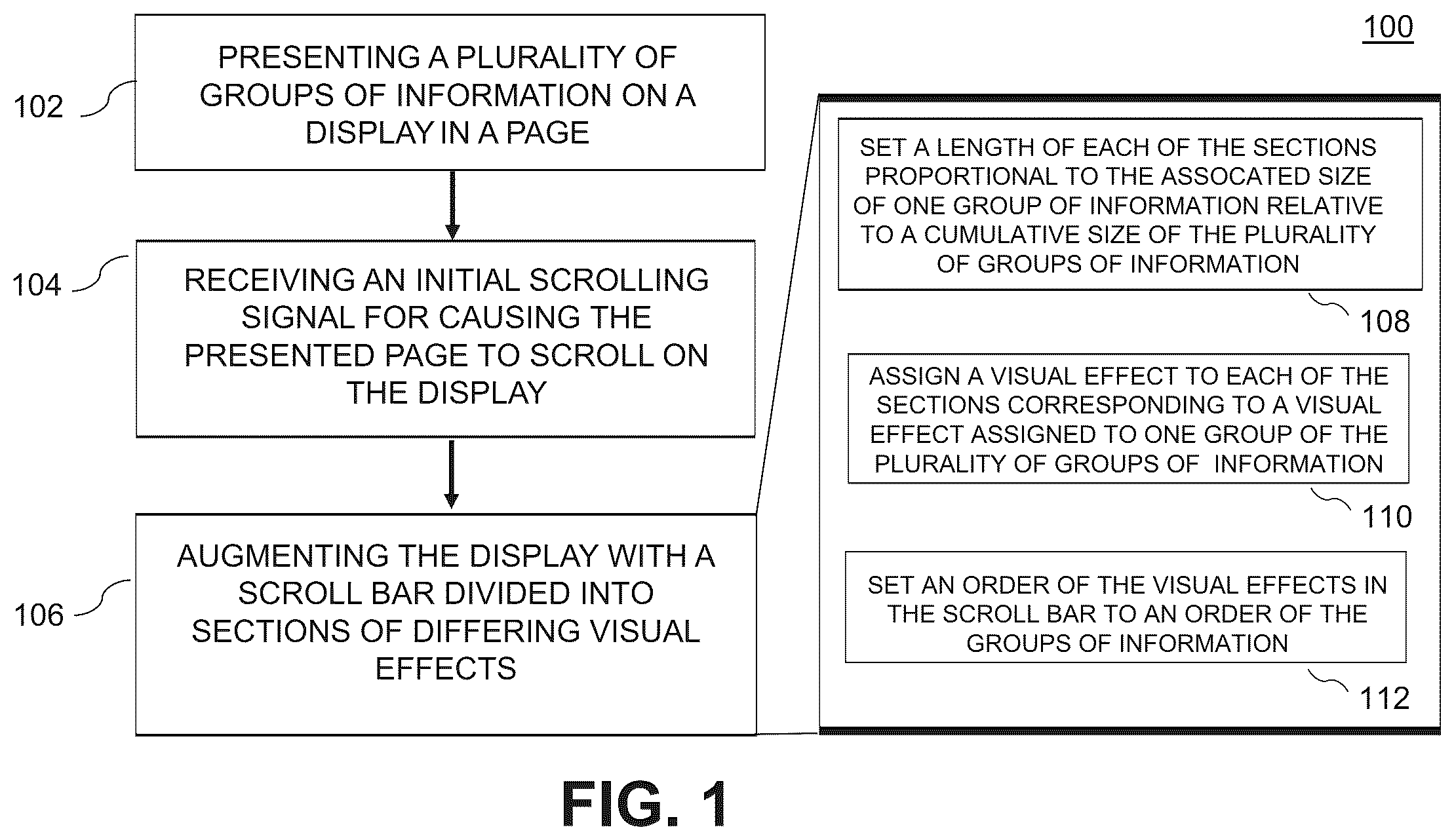 Patent US12105948 — Digital processing systems and methods for display navigation mini maps — Figure 1