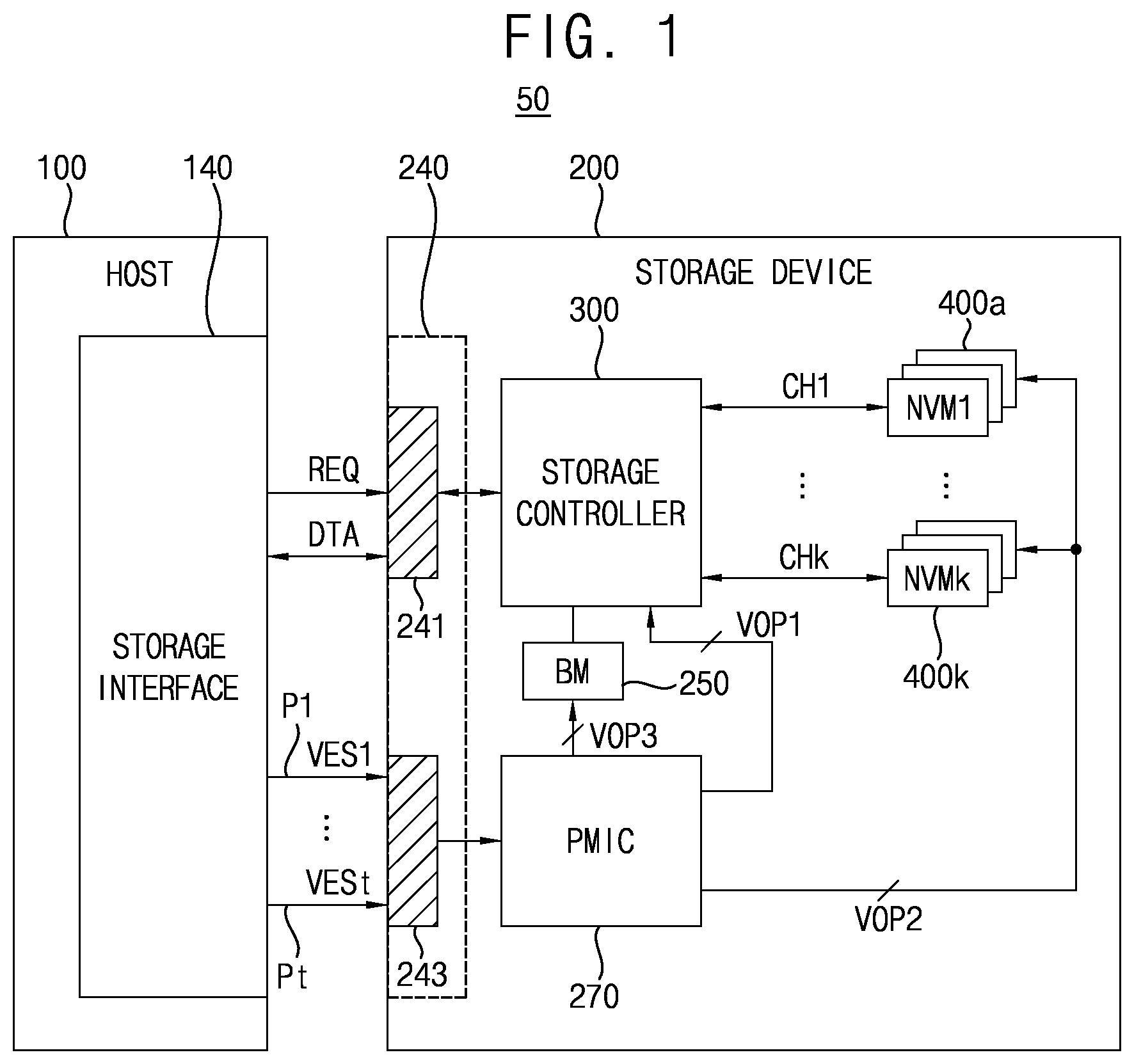 Patent US12105965 — Storage device and storage system including the same — Figure 1