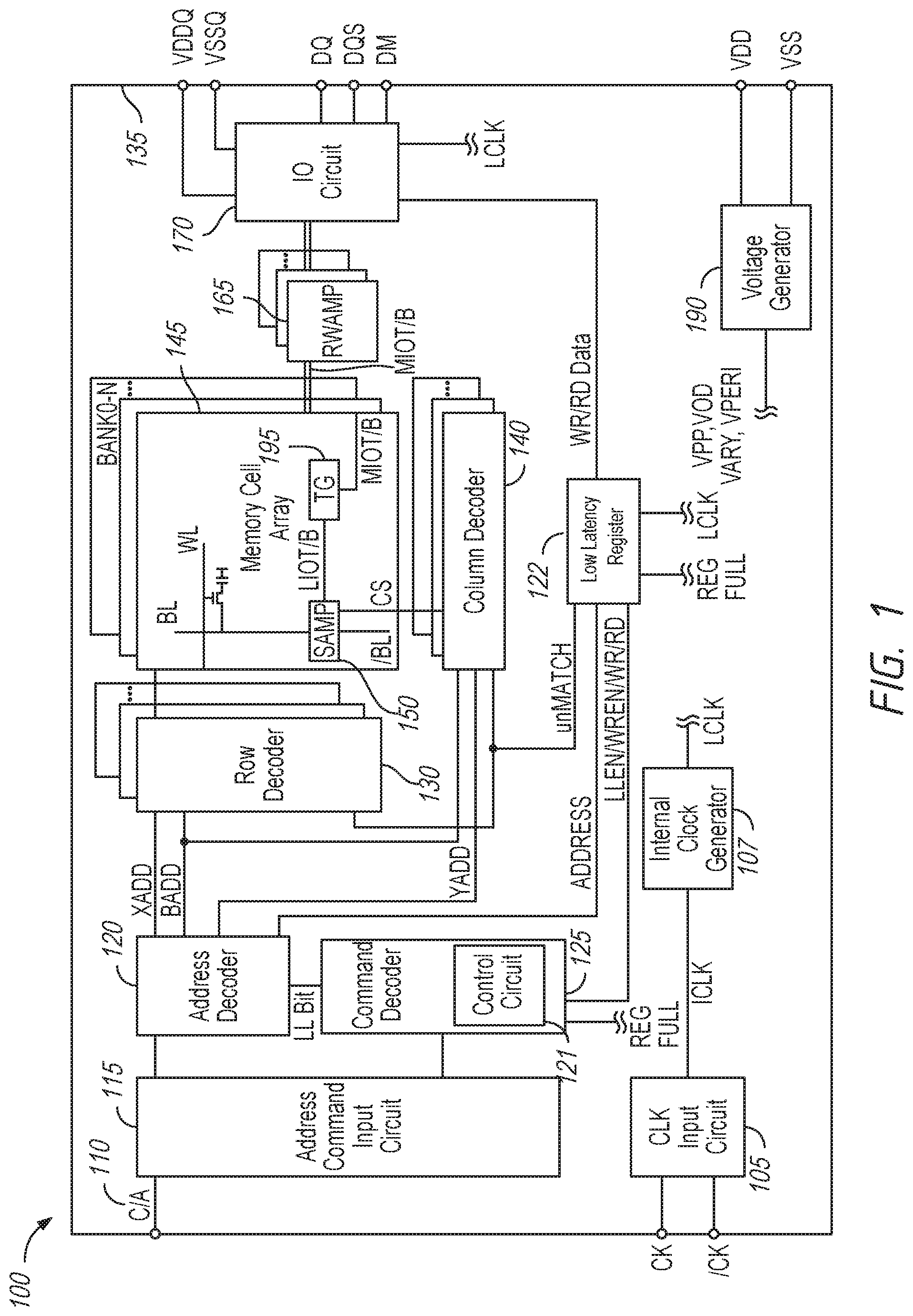 Patent US12105984 — Bubble break register in semiconductor device — Figure 1