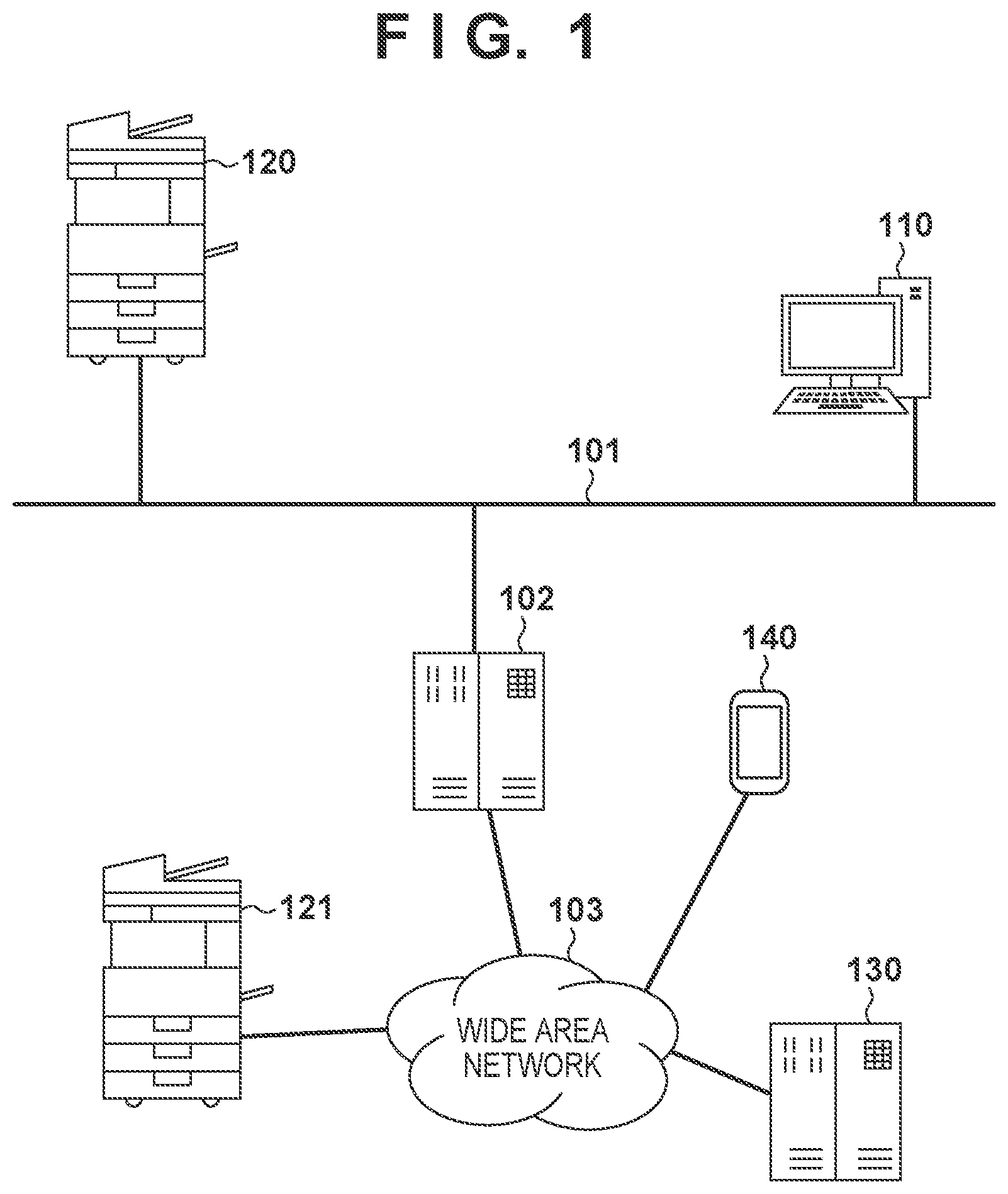 Patent US12105994 — Printing apparatus, control method, and program displaying 2D code with identification information allocated by print service only if printer registered to print service — Figure 1