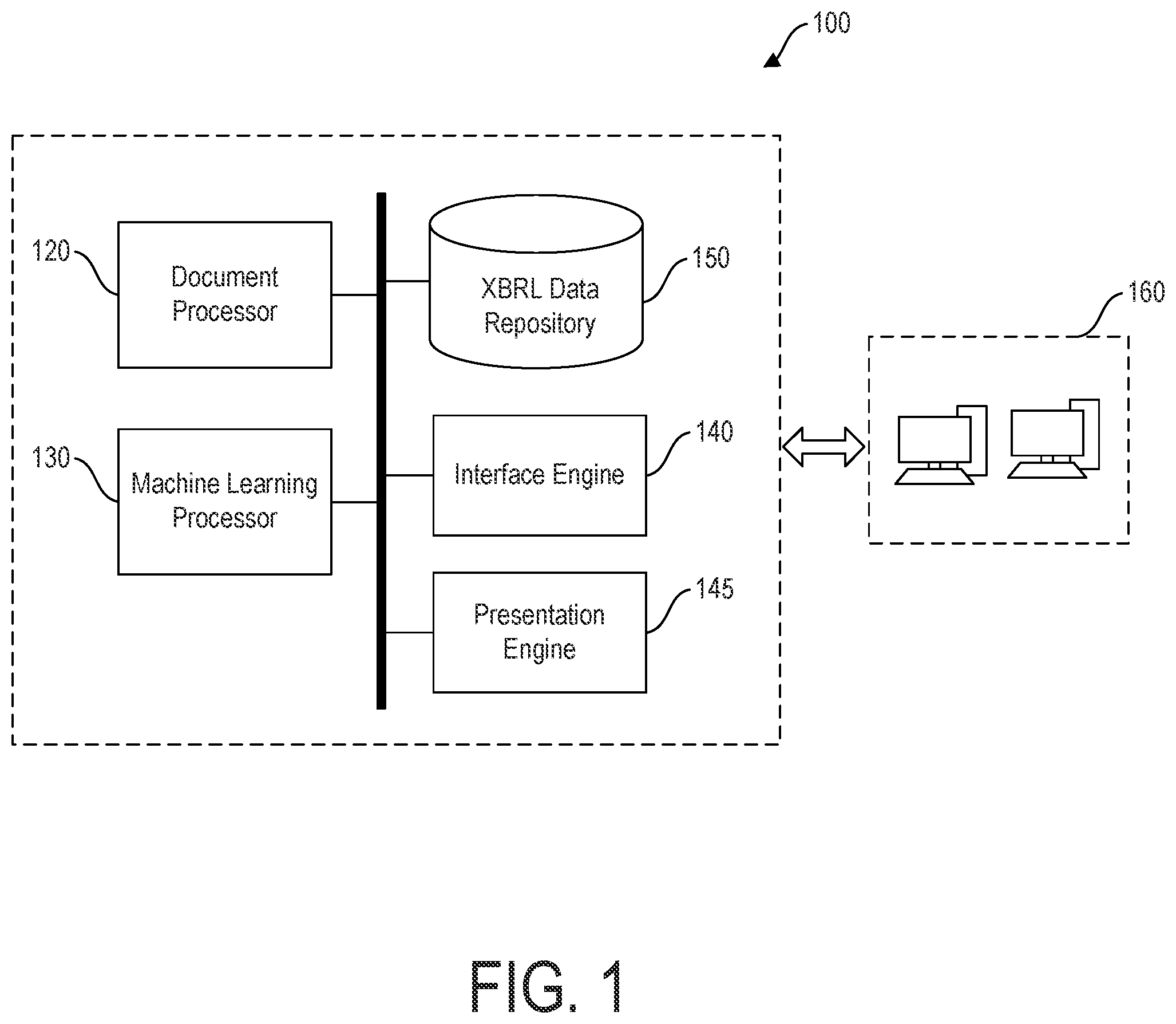 Patent US12106037 — Systems and methods for XBRL tag suggestion and validation — Figure 1