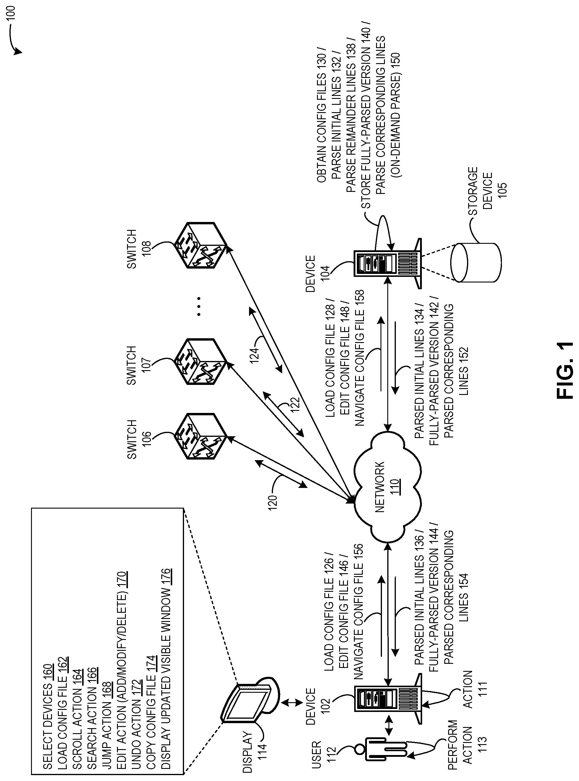 Patent US12106046 — Performant run-time parsing and editing in a client-server model — Figure 1