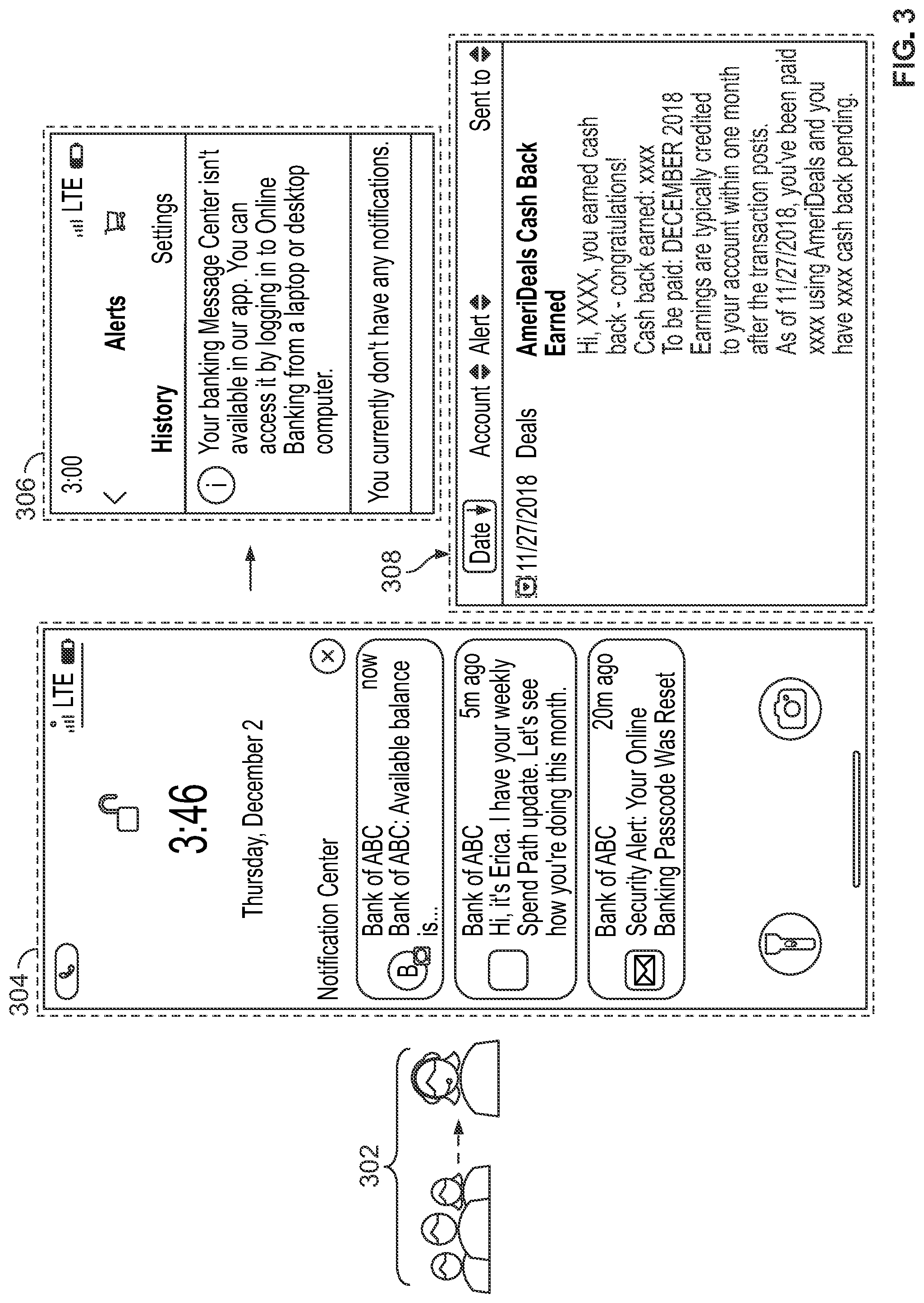 Patent US12106053 Figure 3 – Artificial intelligence (AI)-powered legacy scenarios for use within a mobile application