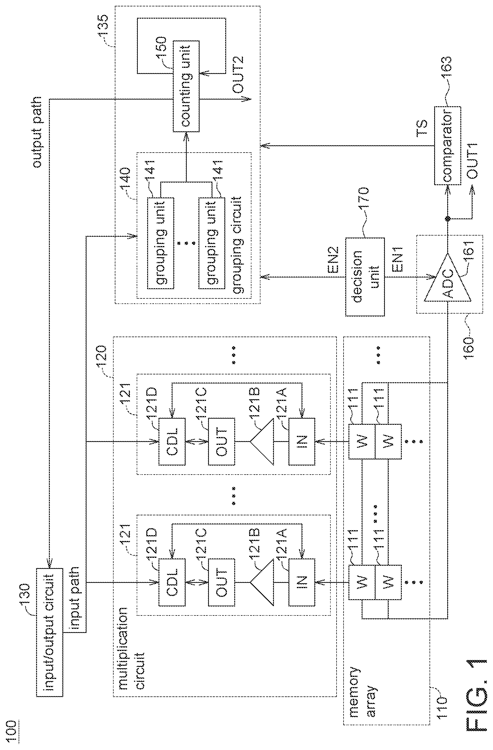 Patent US12106070 — Memory device and operation method thereof — Figure 1