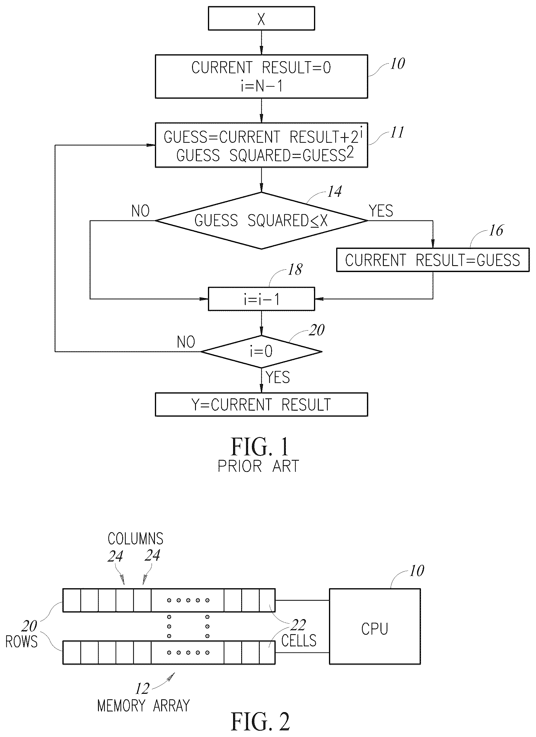 Patent US12106071 — Square root calculations on an associative processing unit — Figure 1