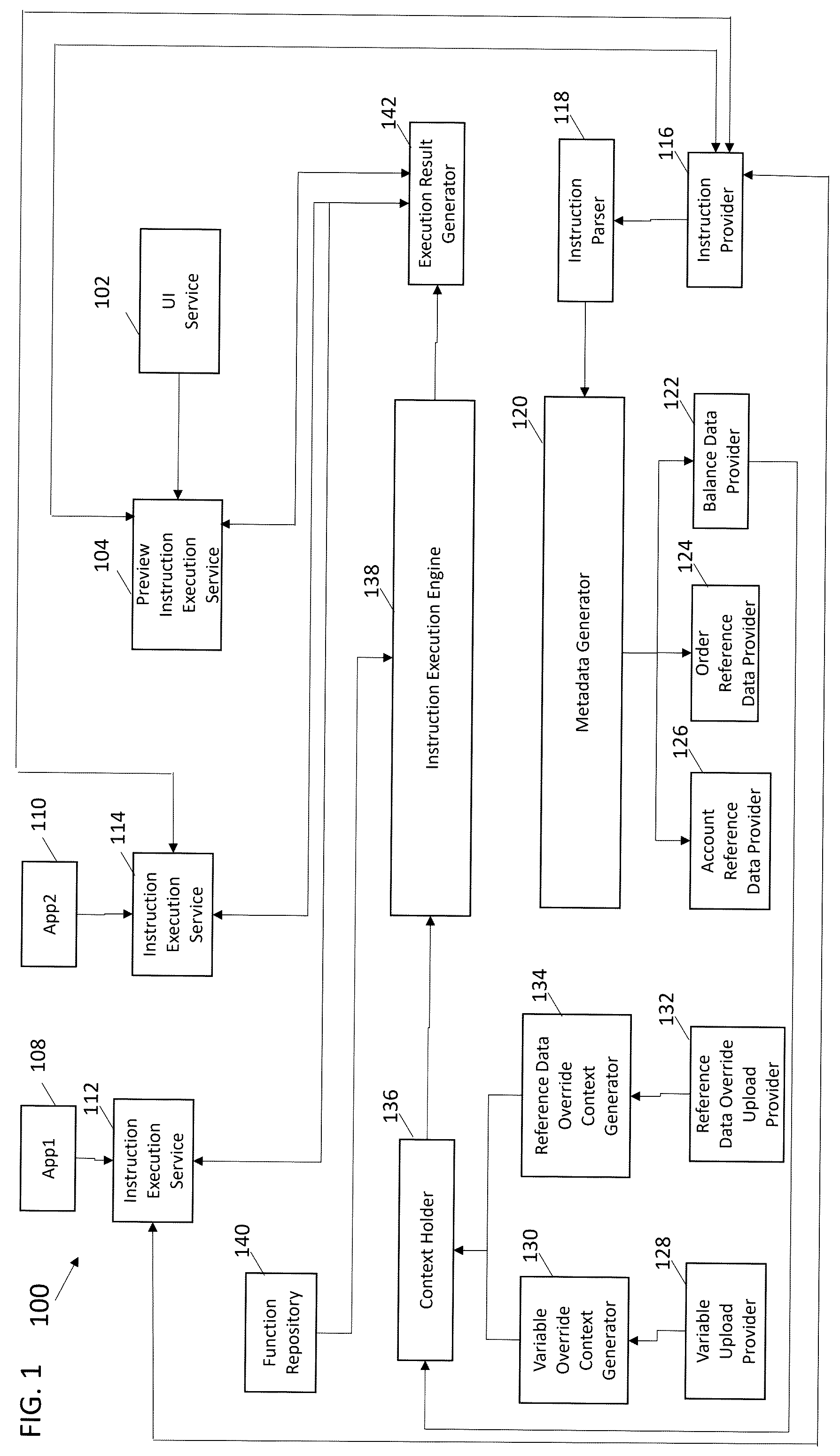 Patent US12106108 — Systems and methods for creating determinations systems — Figure 1