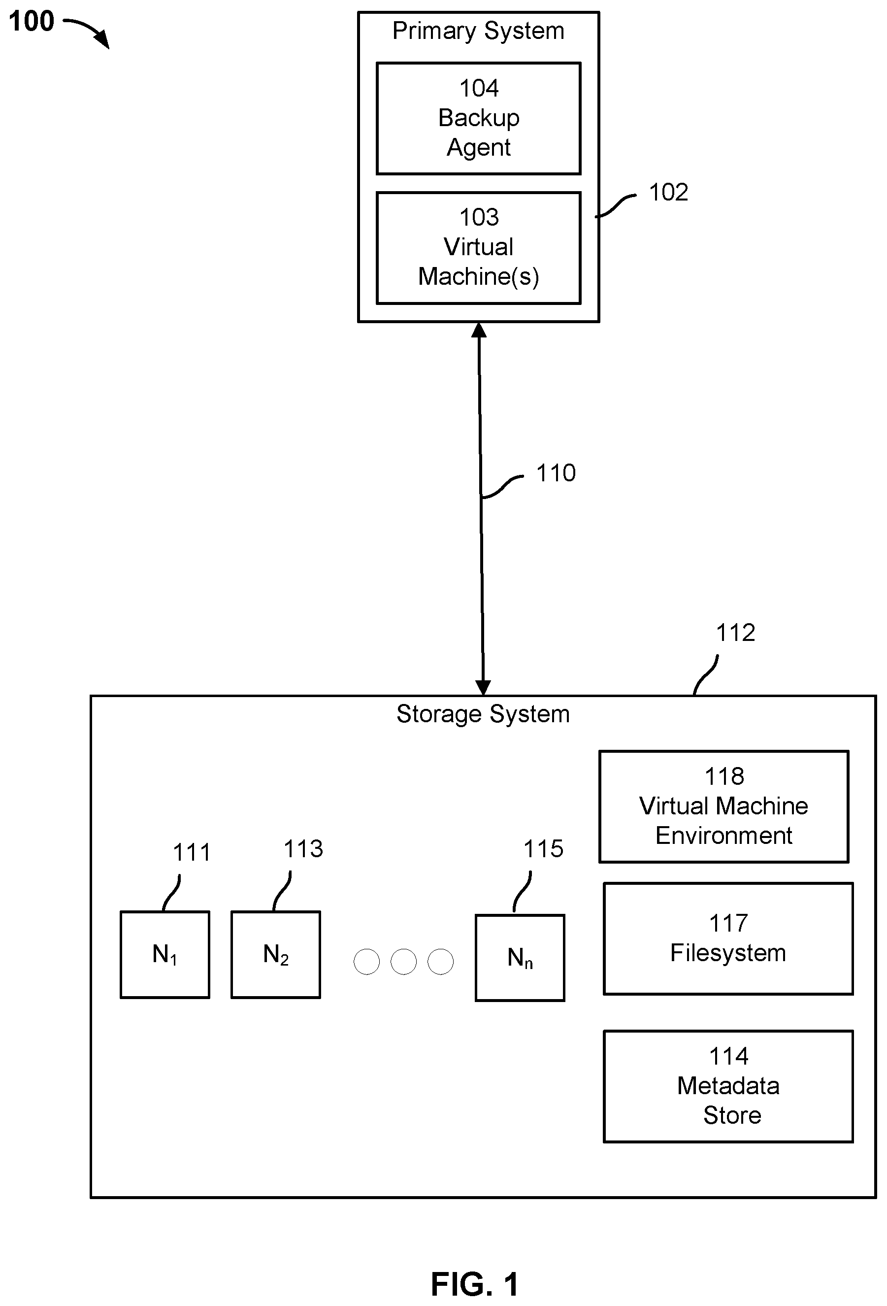 Patent US12106116 — Virtual machine boot data prediction — Figure 1
